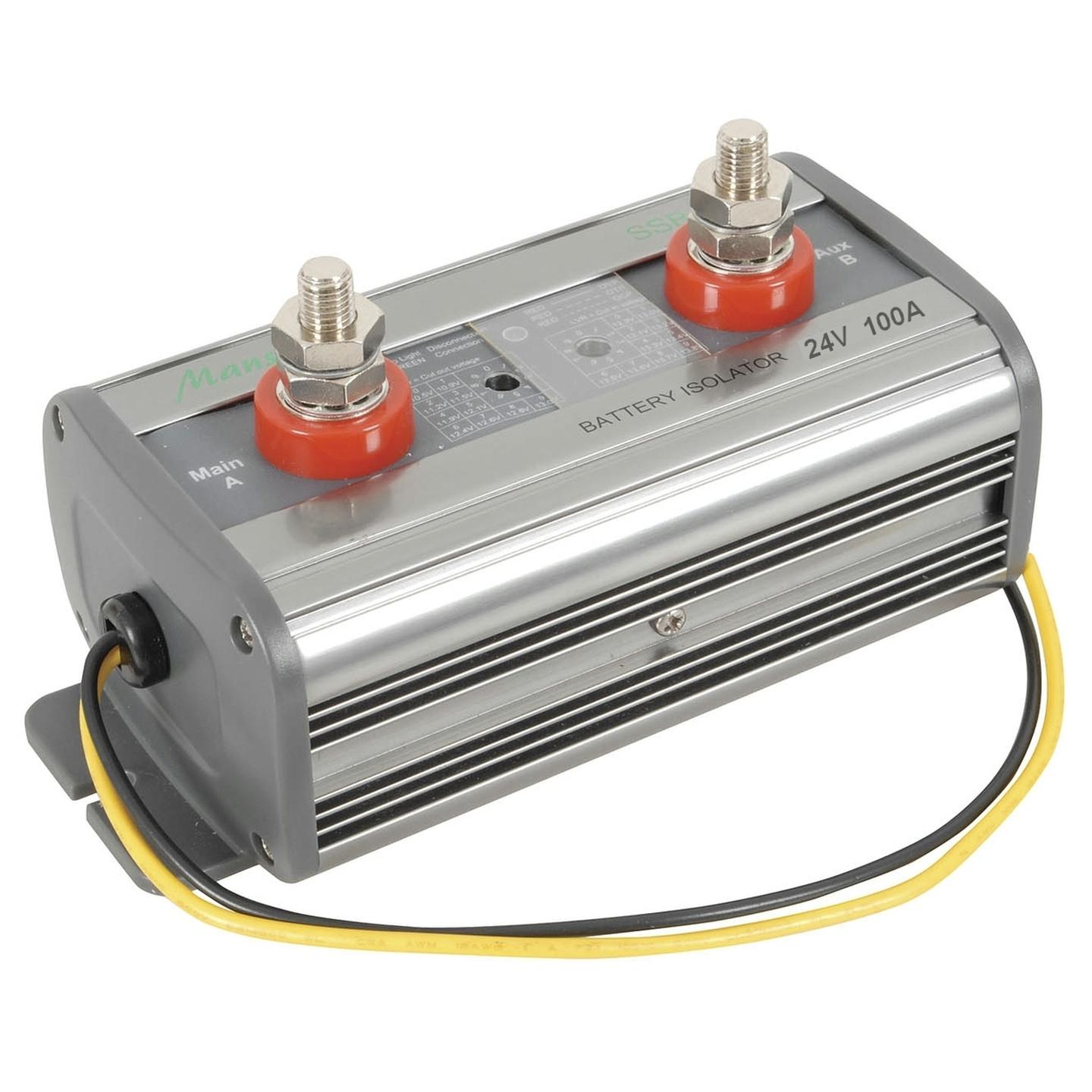 Dual Battery Isolator with Adjustable Disconnect/Reconnect - 24V Battery