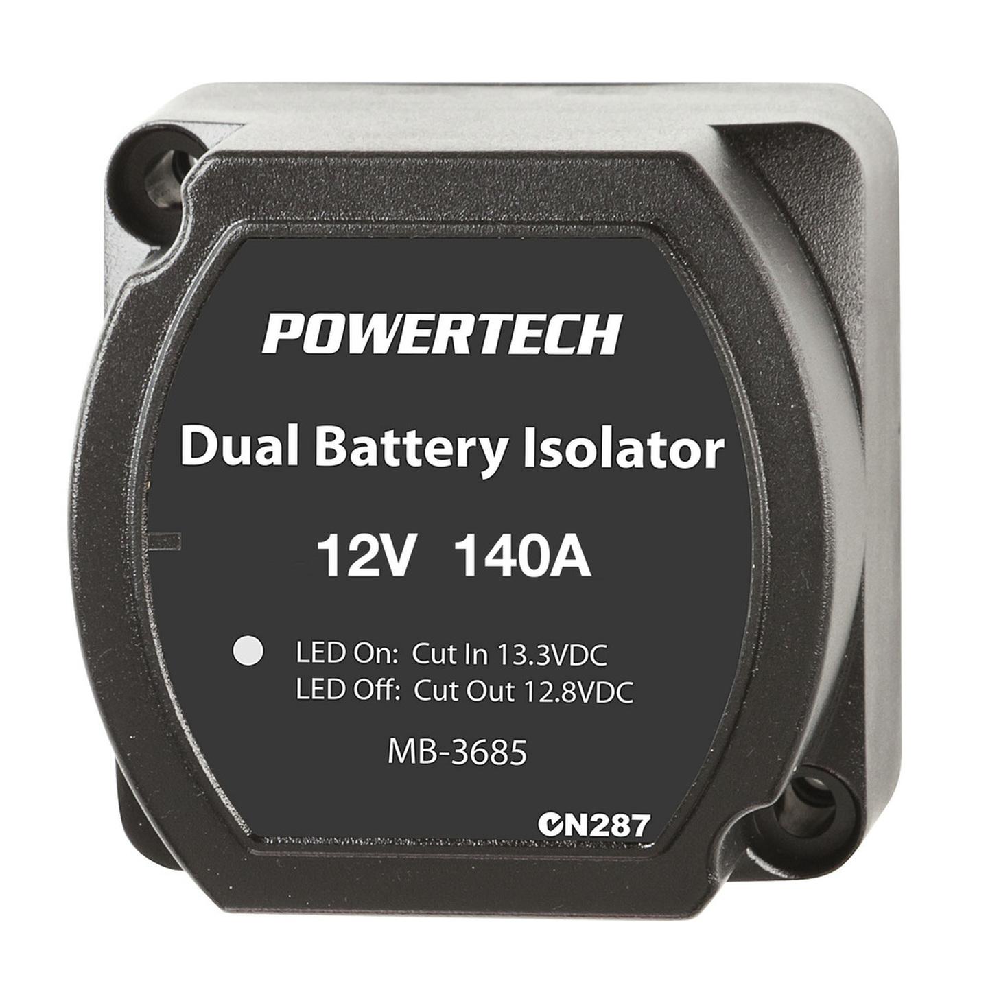 Powertech 140A Dual Battery Isolator VSR