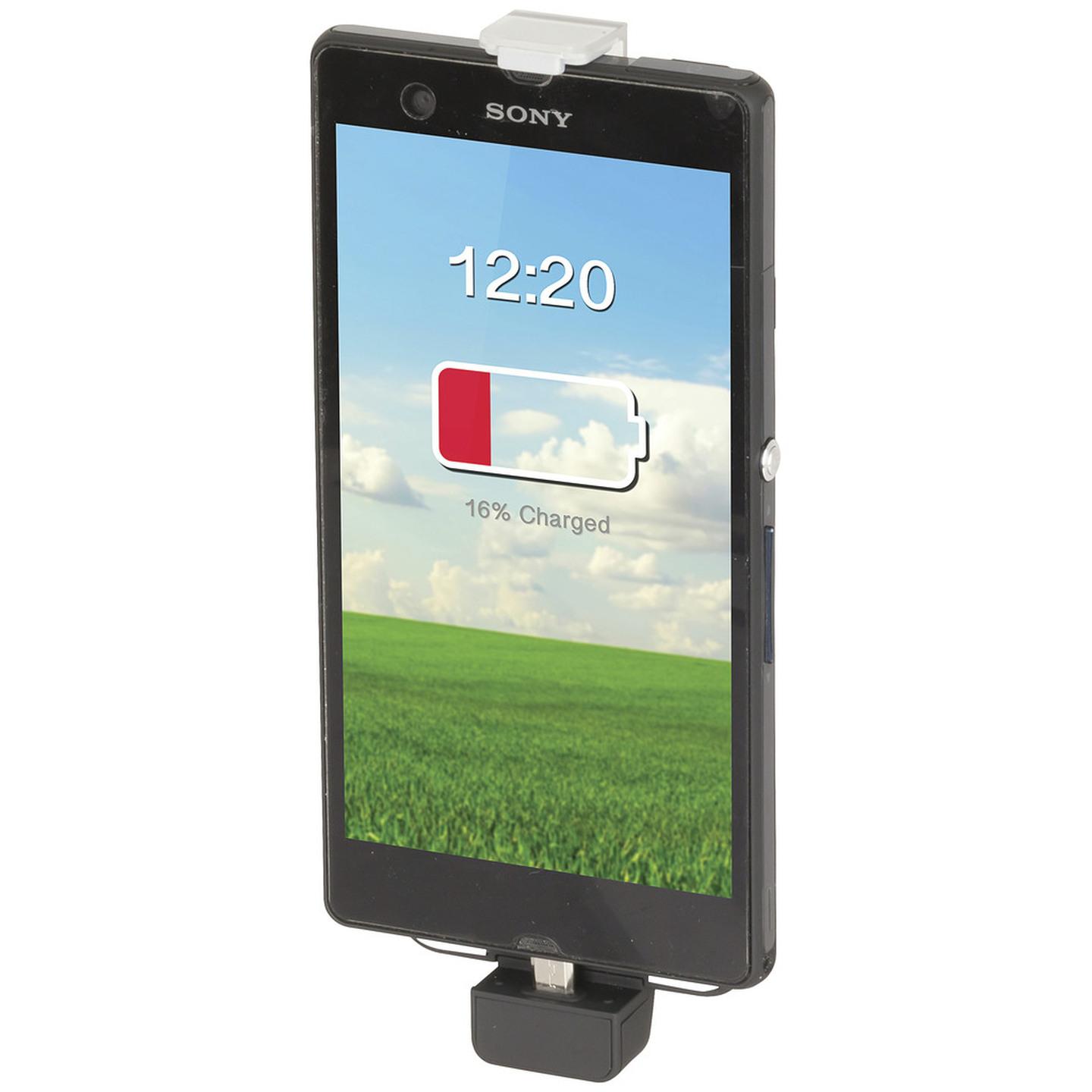 Adjustable Back-Up Battery Case to suit Smartphone with USB Micro B Plug