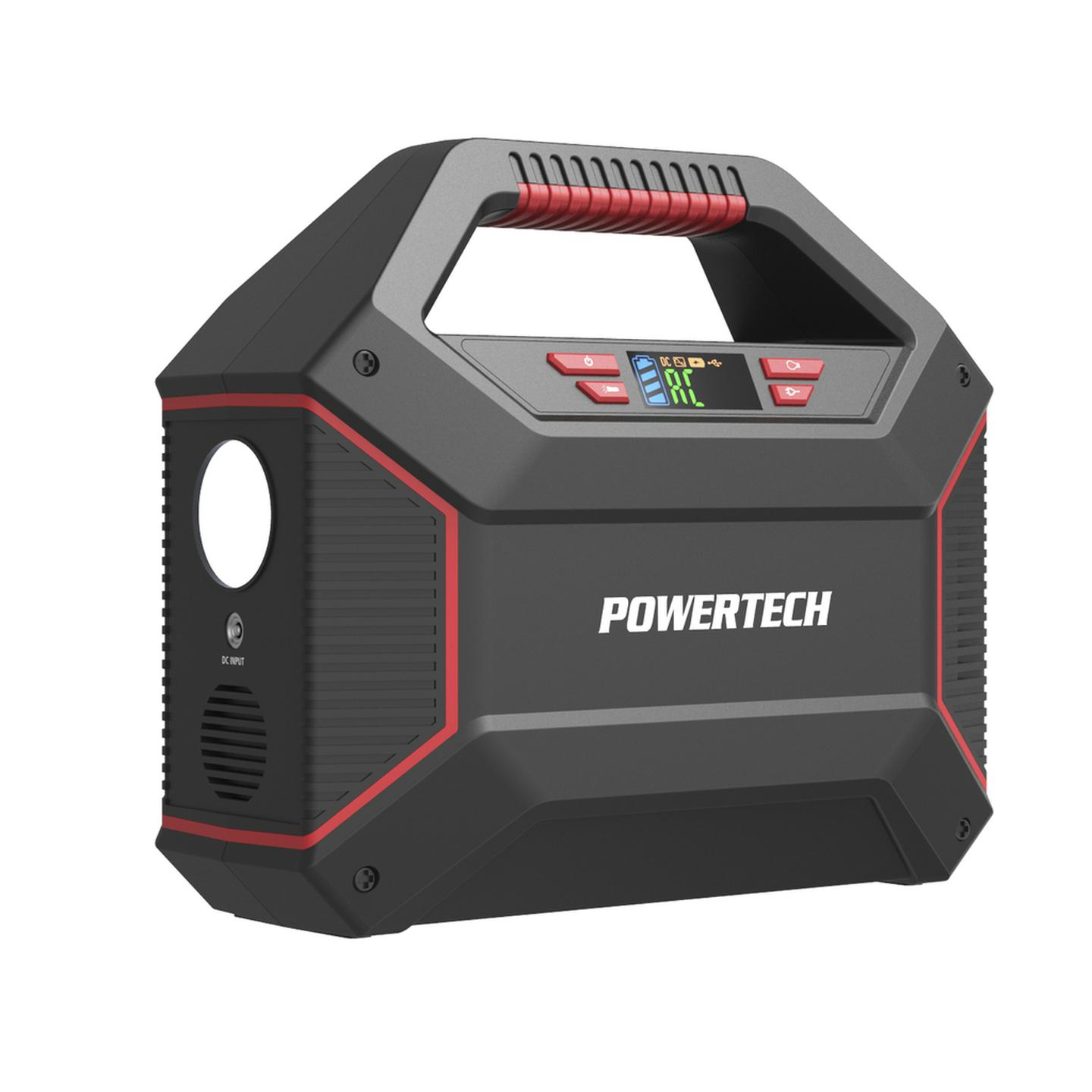 Powertech Portable 155W Power Centre with 100W Inverter and Digital Display