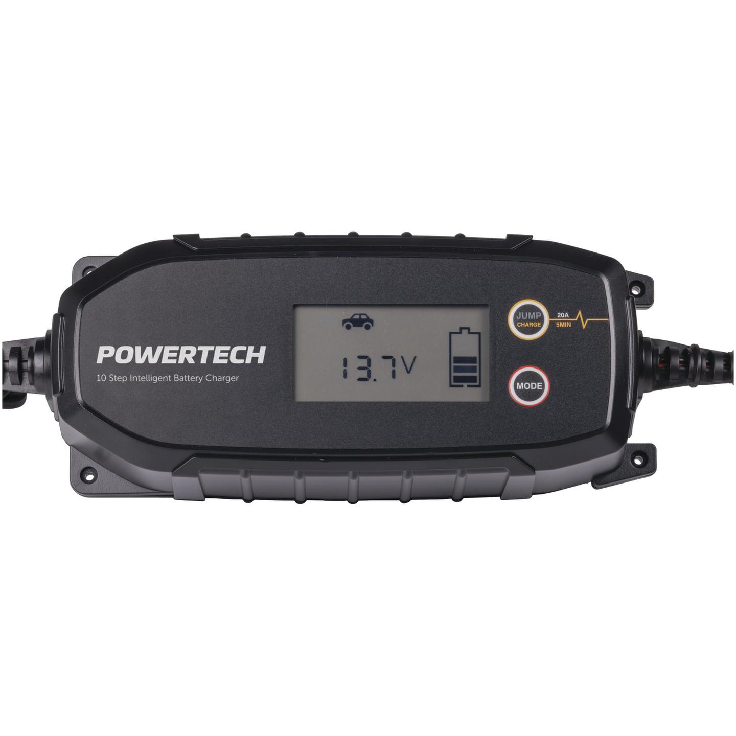 12/24VDC 15A 10-Step Intelligent Lead Acid and Lithium Battery Charger