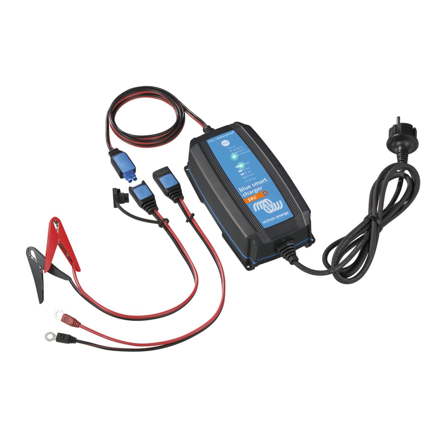 Victron Professional IP65 Blue Smart Charger 24V 13A with Bluetooth and DC Connector
