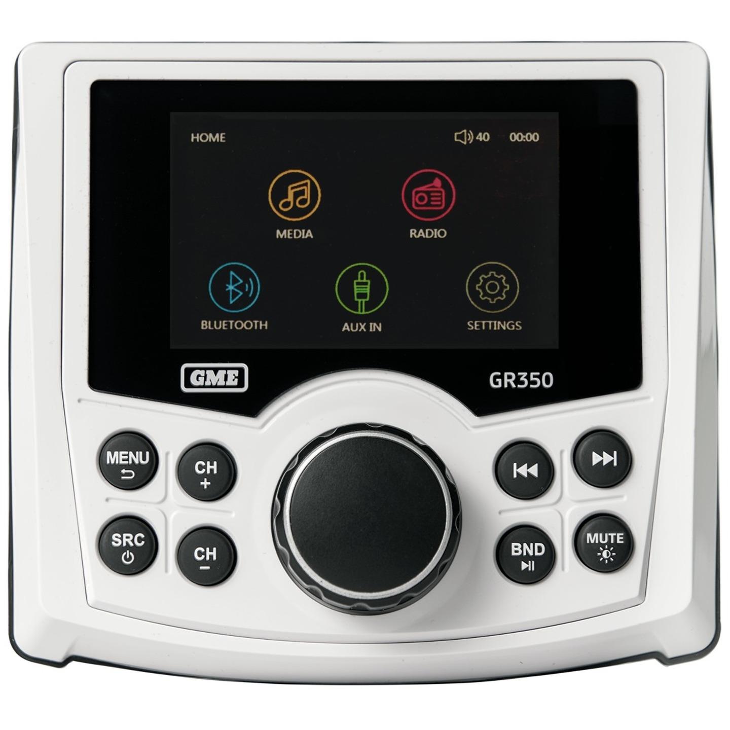 GME AM/FM Marine Stereo with Bluetooth USB and Aux Input GR350BTW
