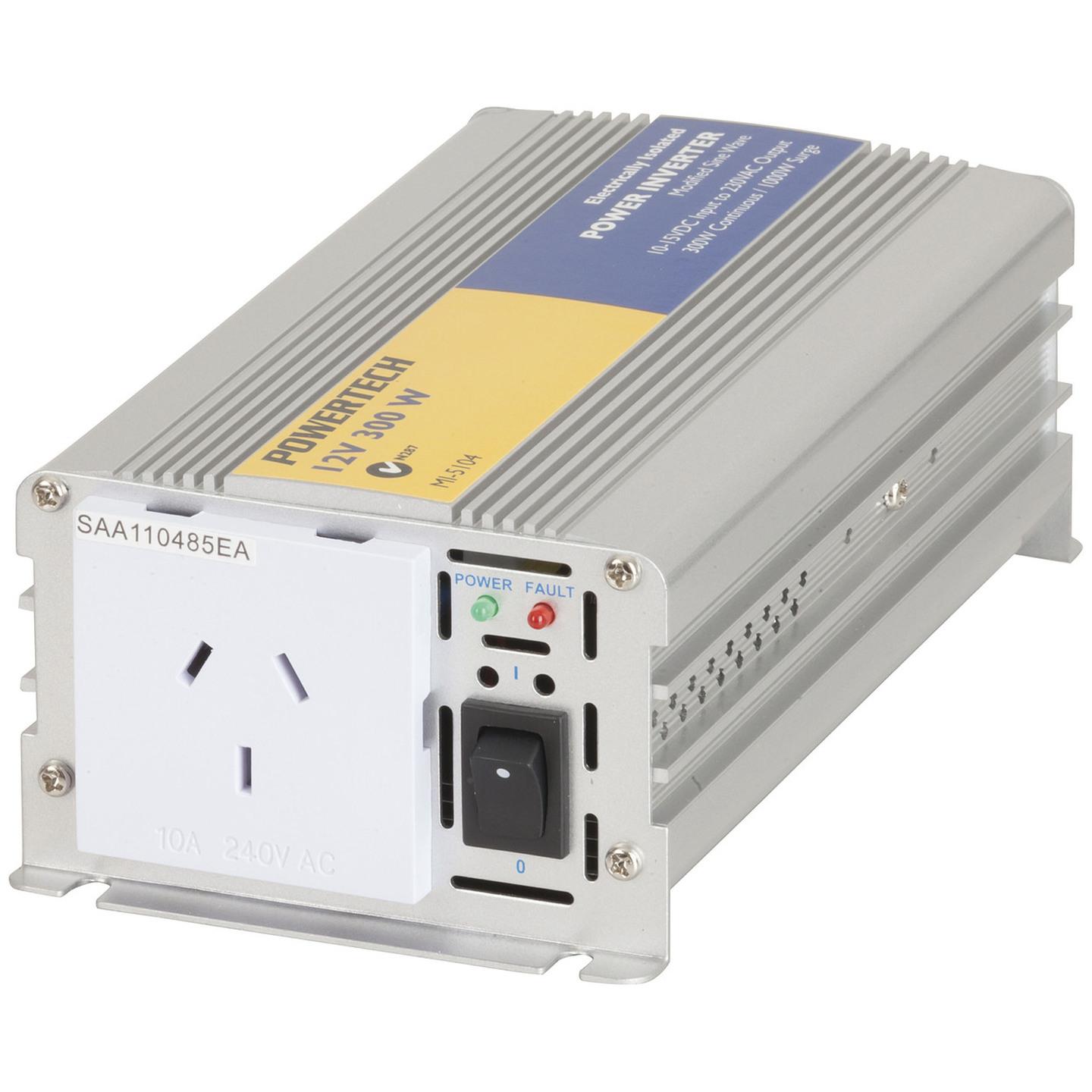 300W 1000W Surge 12VDC to 230VAC Electrically Isolated Inverter