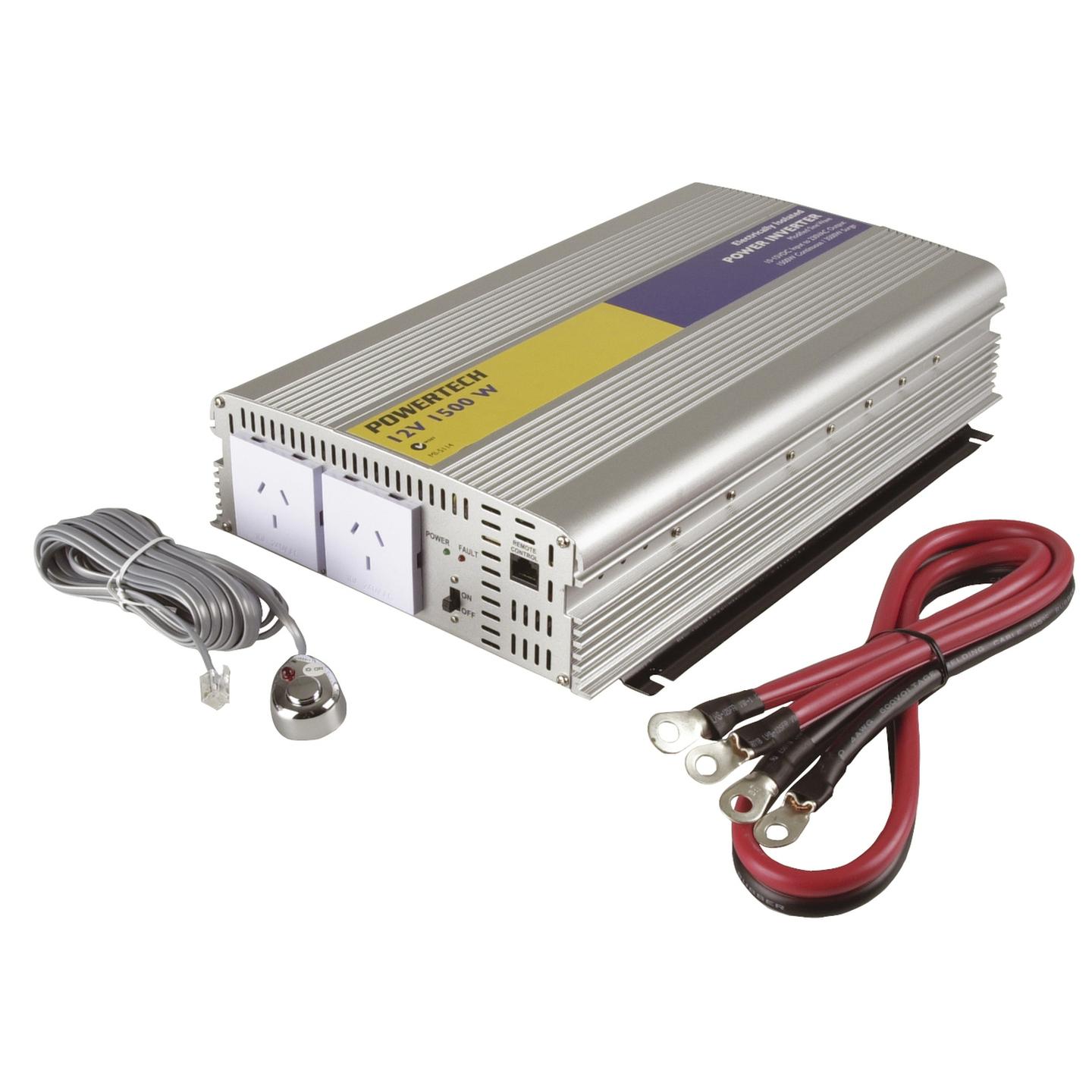 1500W 3500W Surge 12VDC to 230VAC Electrically Isolated Inverter