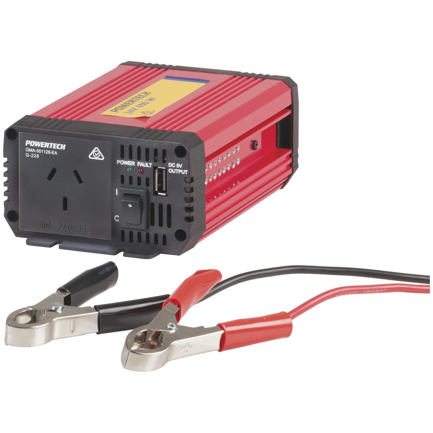 400W 24VDC To 240VAC Modified Sinewave Inverter with USB