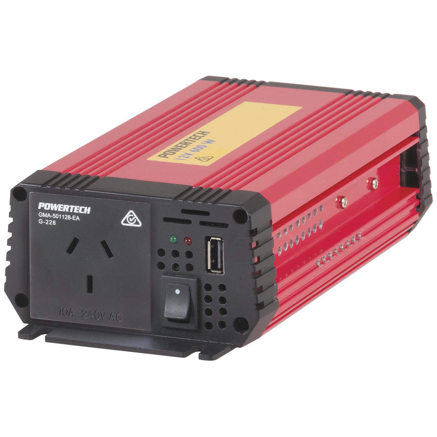 600W 1500W 12VDC to 240VAC Modified Sinewave Inverter with USB