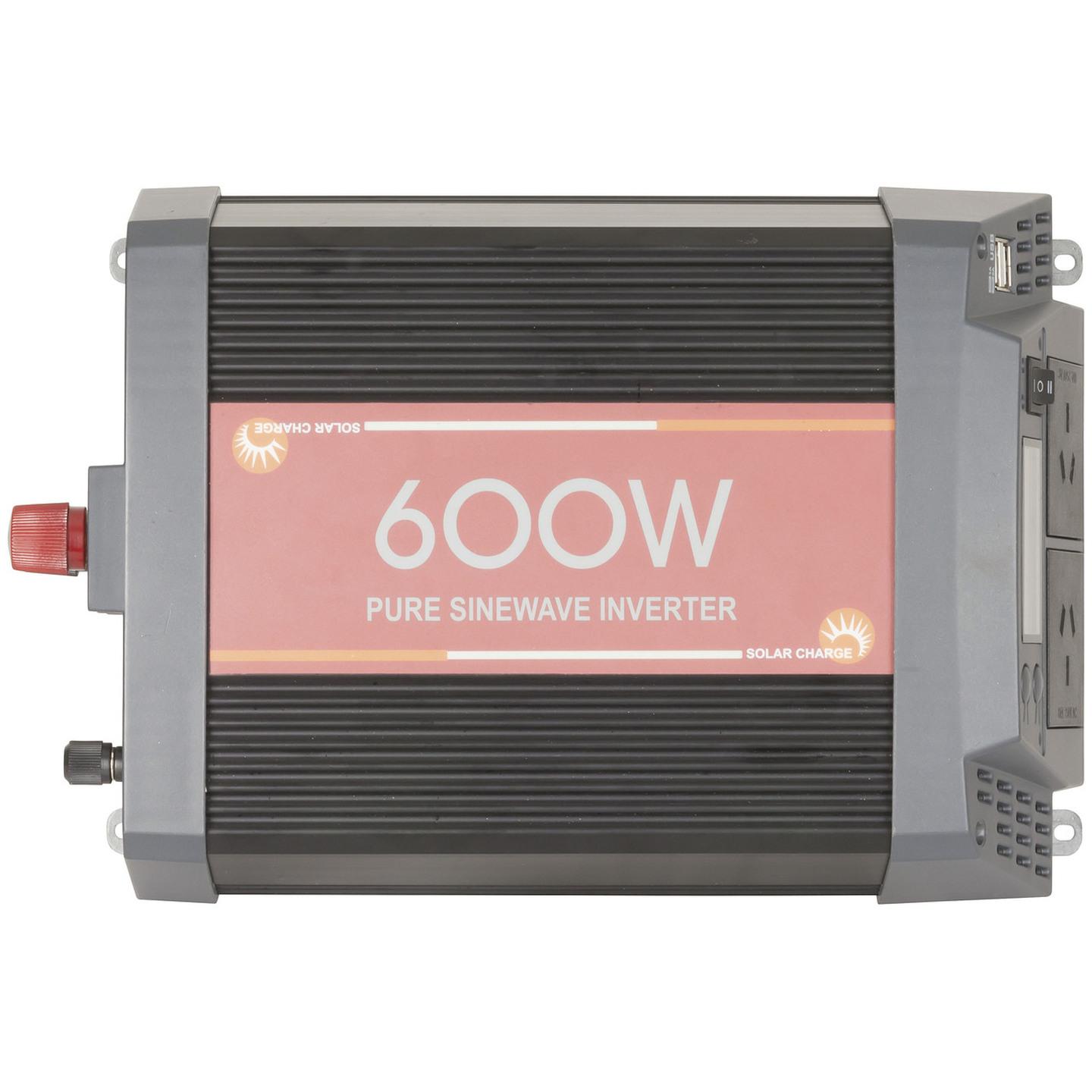600W Pure Sine Wave Inverter with 20A Solar Regulator