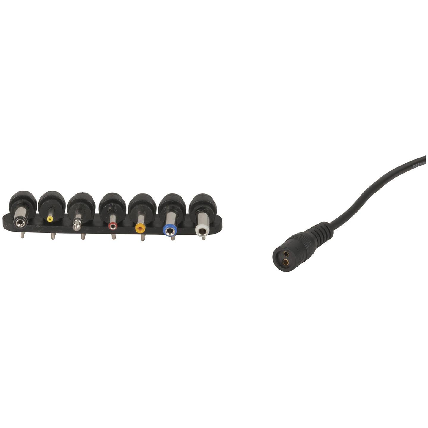 12VAC 1A Unregulated Power Supply 7 x DC Style Plugs
