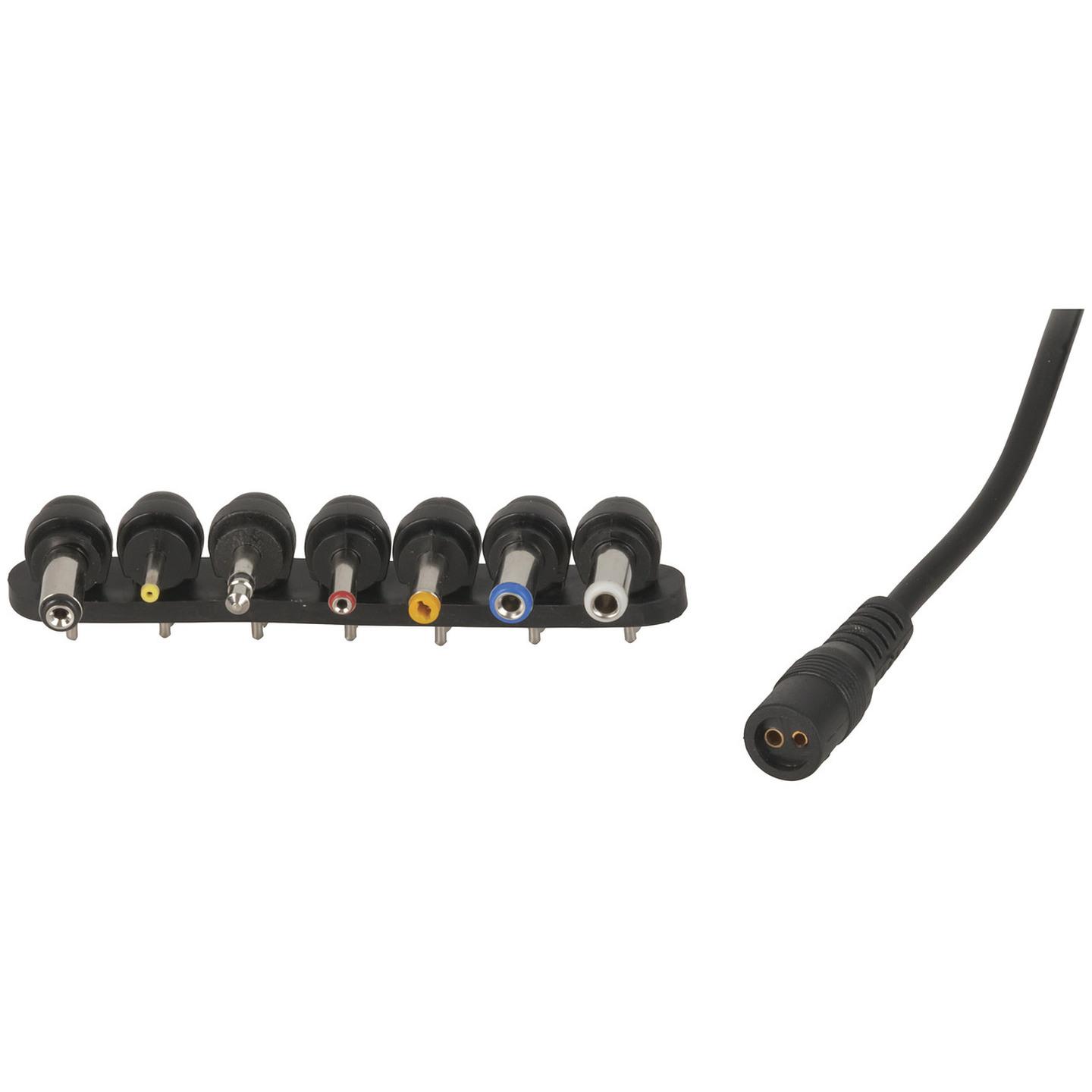 15VAC 1.5A Unregulated Power Supply 7DC Plugs