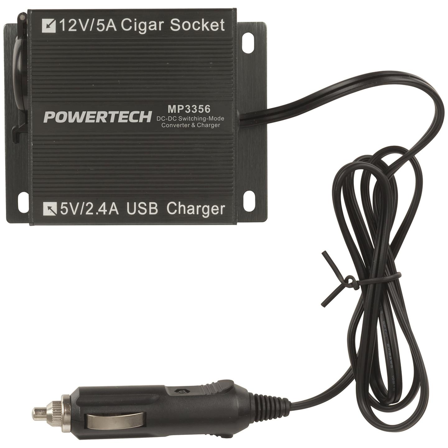 24V-12V 5A DC-DC Converter with USB Charge