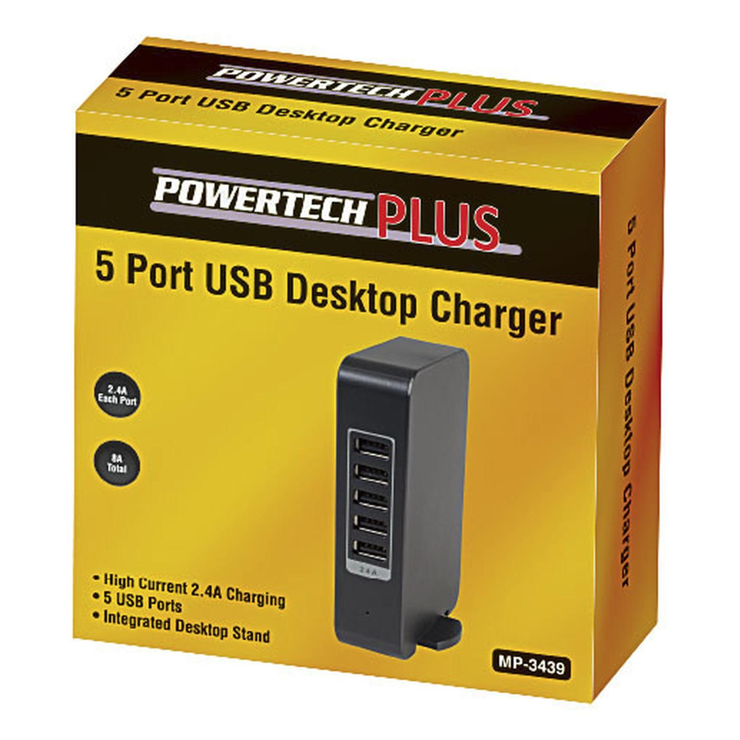 5 Port USB Desktop Charger