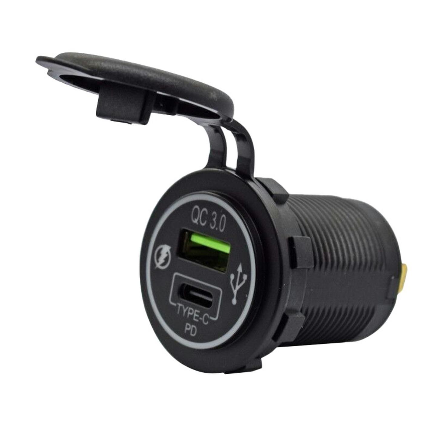 Fast Car Charger Converter 12V DC to QC 3.0 and 36W PD