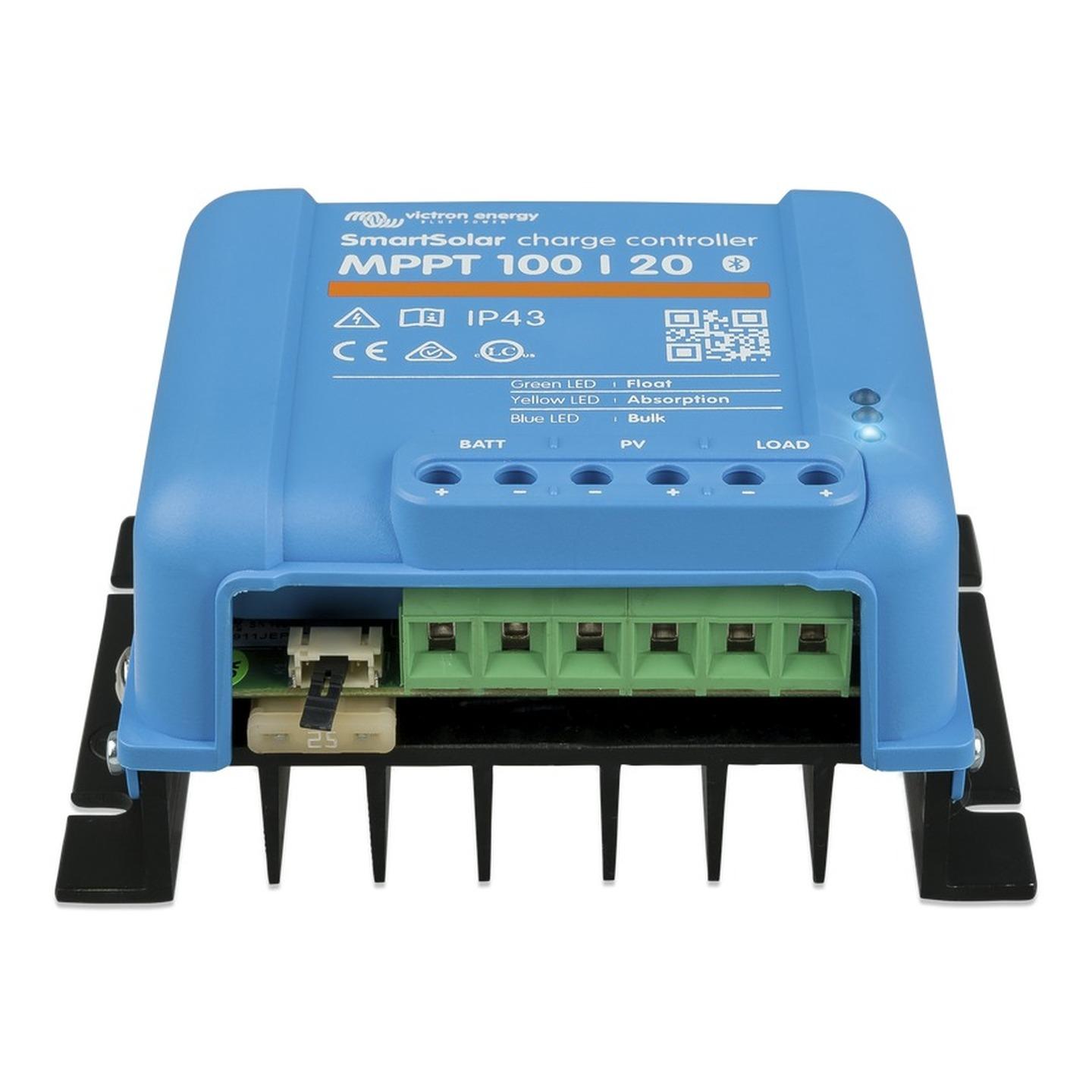 Victron SmartSolar Charge Controllers MPPT 100/20 - 12/24/48V 20A with load output and Bluetooth