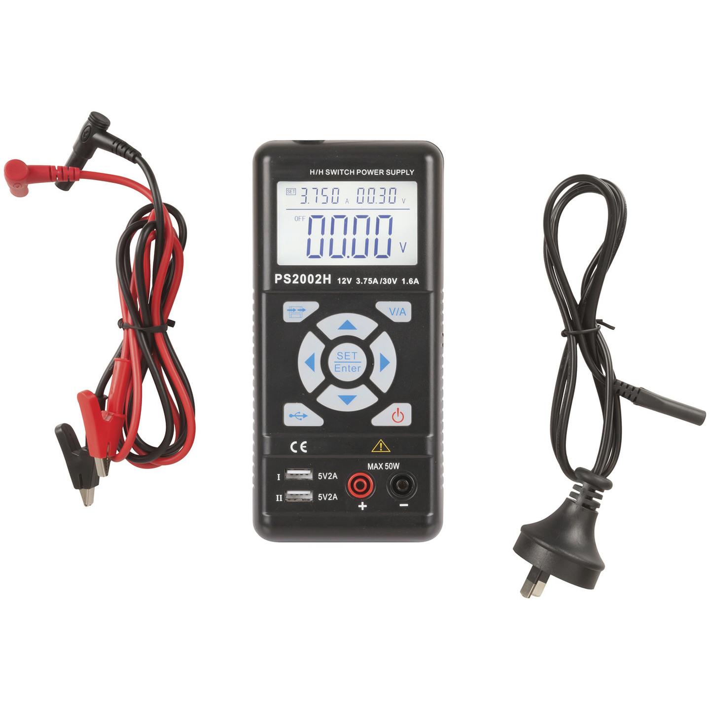 0.3 to 30V 0 to 3.75A Portable Laboratory Power Supply