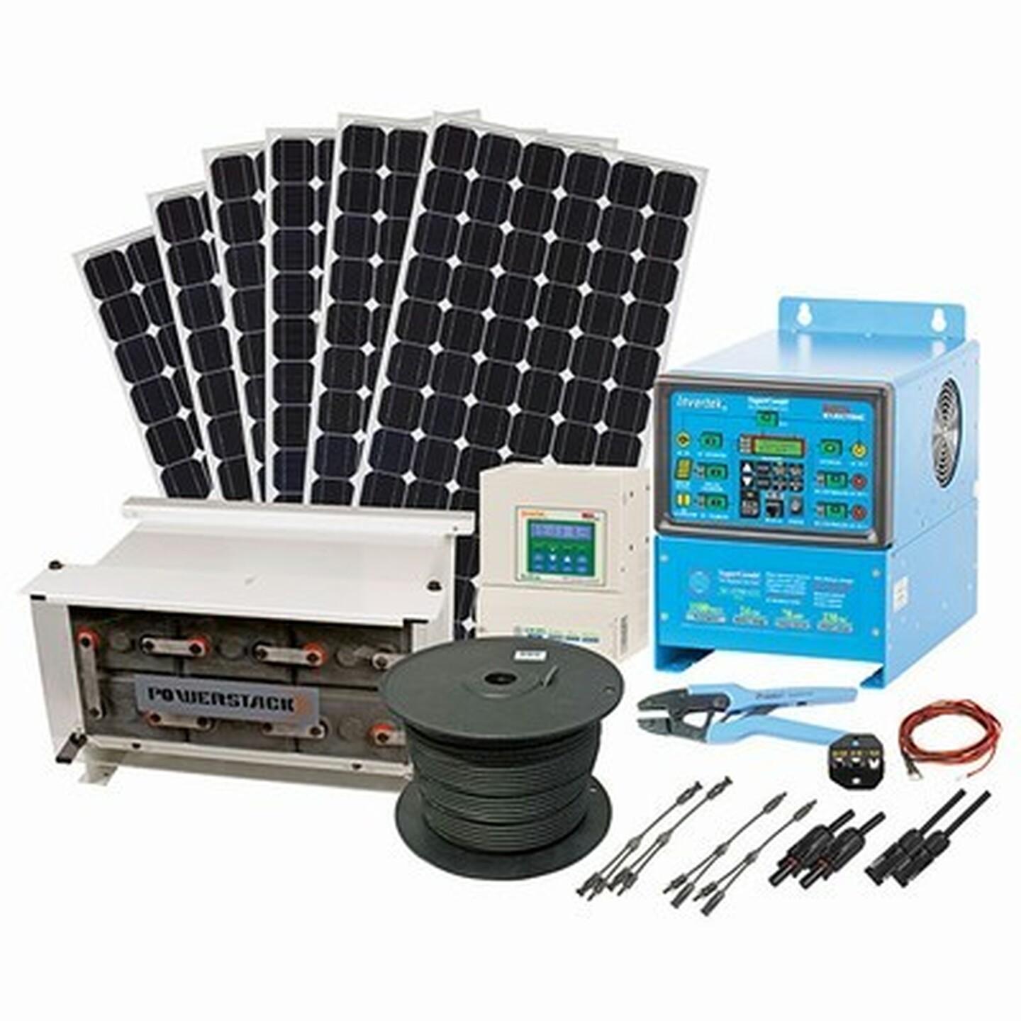 Remote Power Packages - 1.2kWh/day System with 1kW Solar