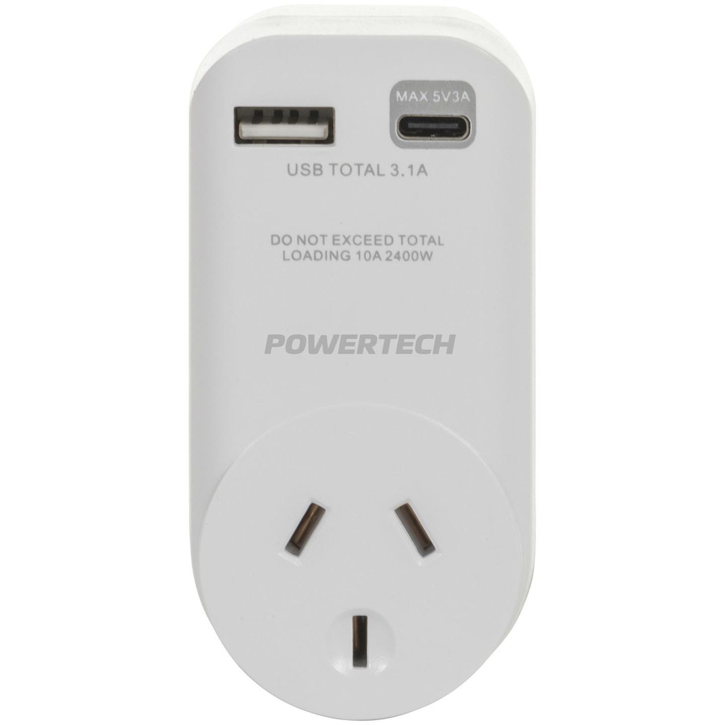 USB AC Charger with Mains Socket