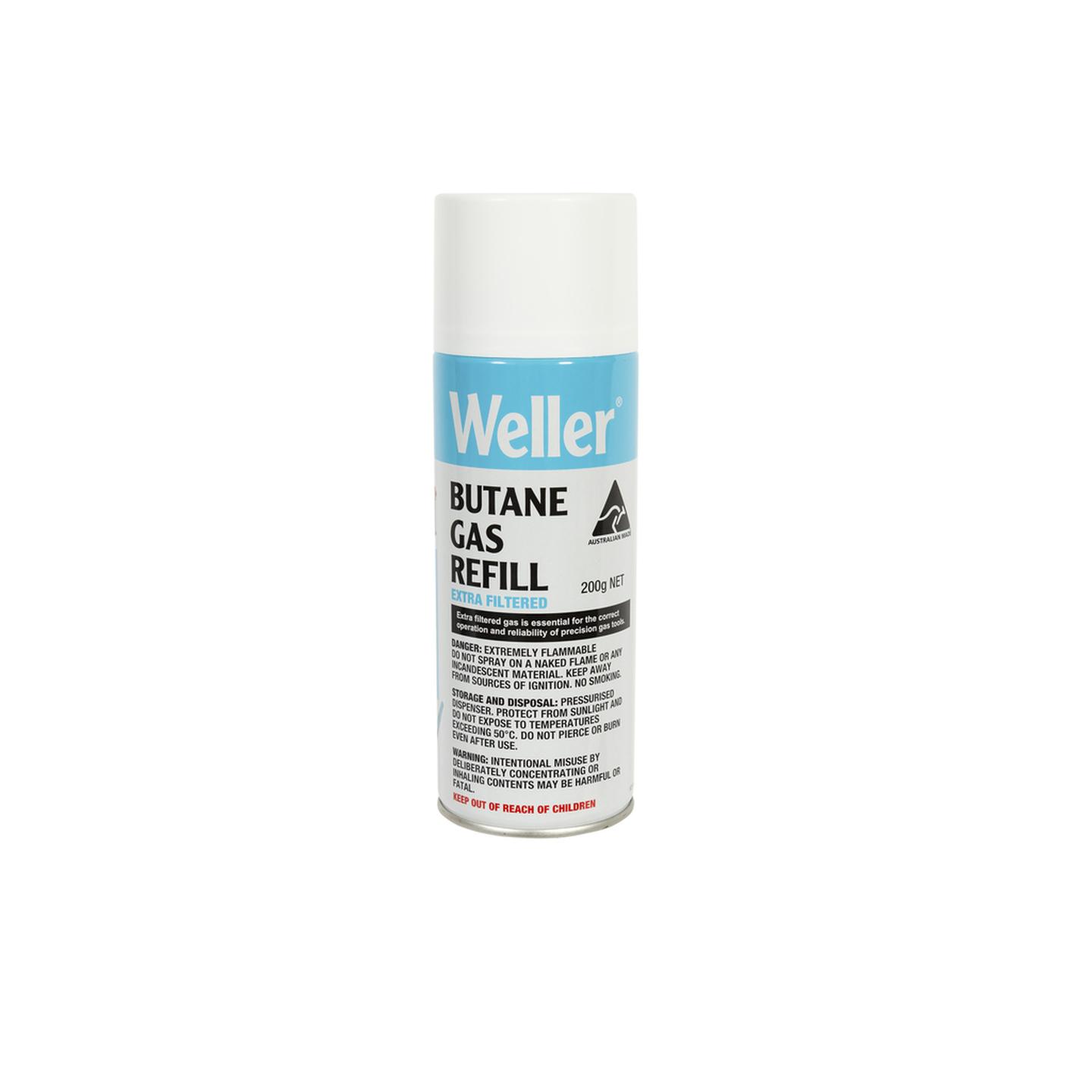 Weller Butane Gas Refill - 200g - Extra Filtered - Australian Made