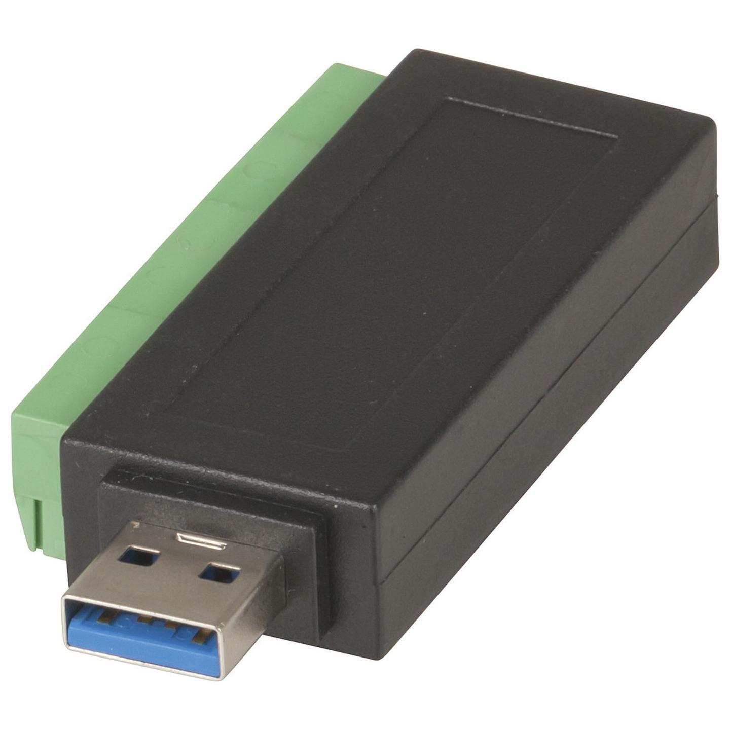 USB 3.0 Type-A Plug to 10-Way Screw Terminal Header Adaptor
