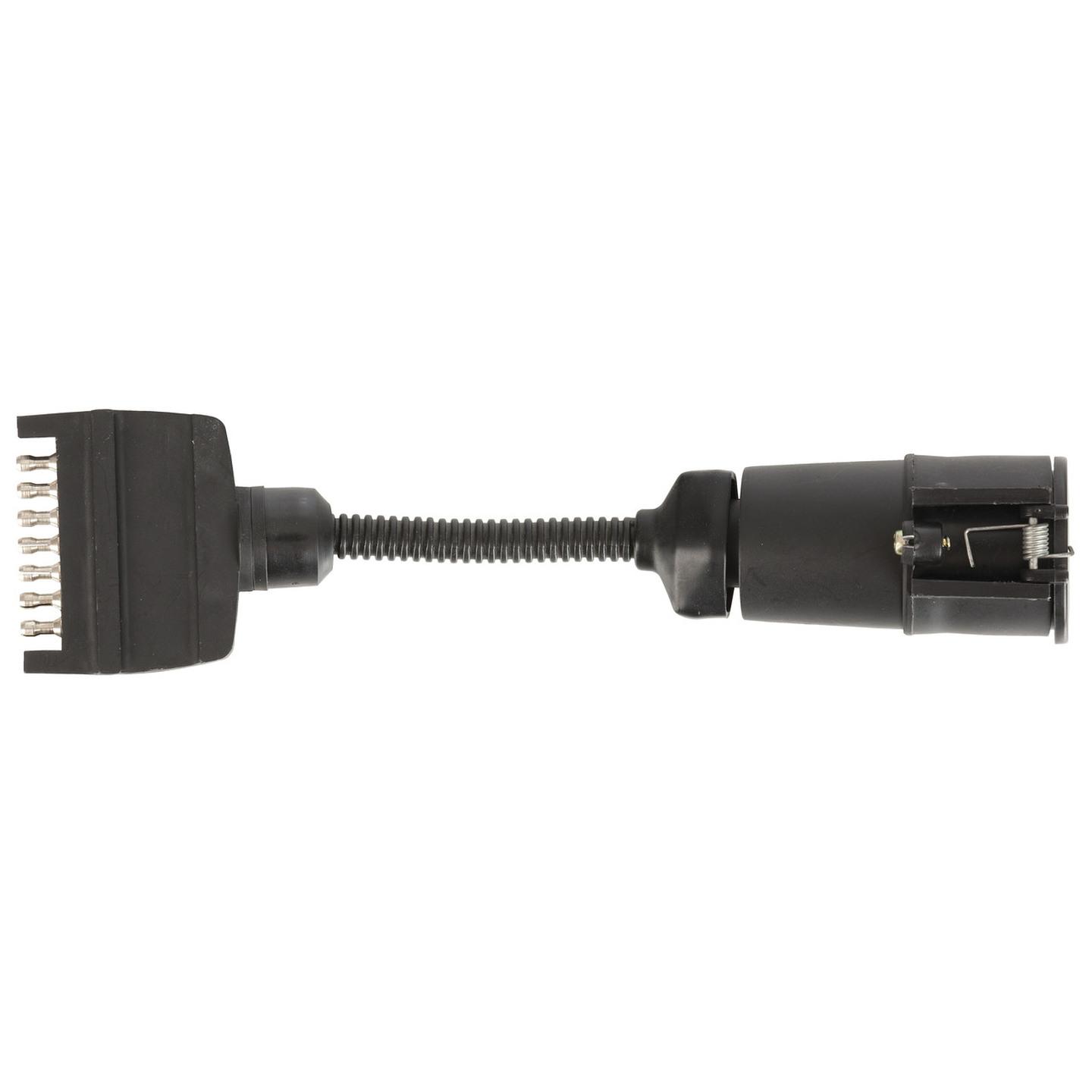 Trailer Adaptor - 7 Pin Flat Plug to 7 Pin Large Round Socket