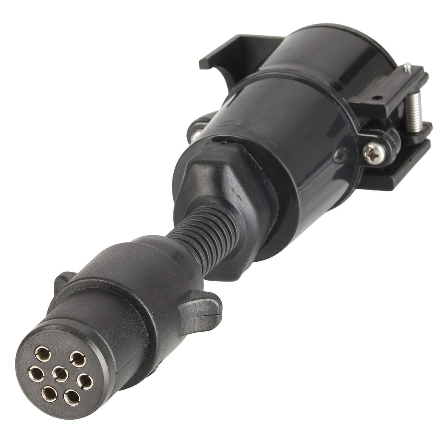 Trailer Adaptor - 7 Pin Small Round Plug to 7 Pin Large Round Socket