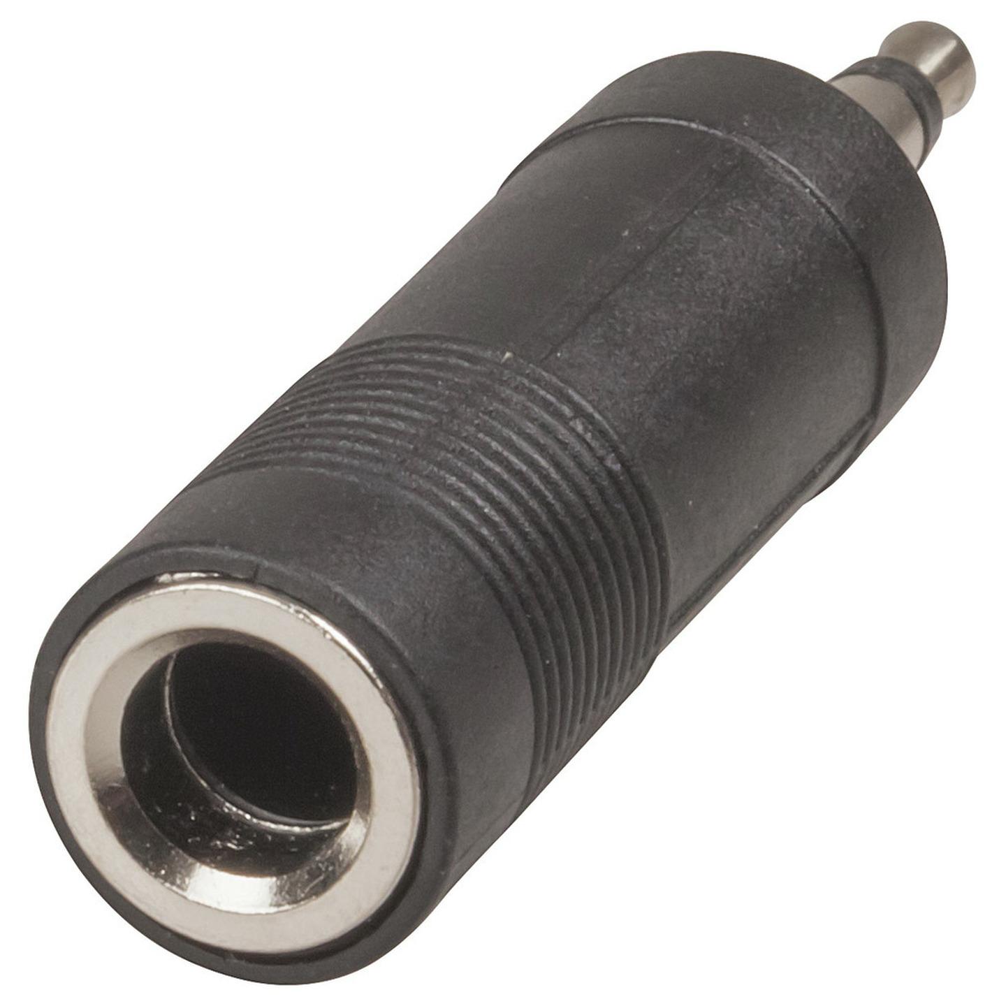 3.5mm Mono Plug to 6.5mm Mono Socket Adaptor