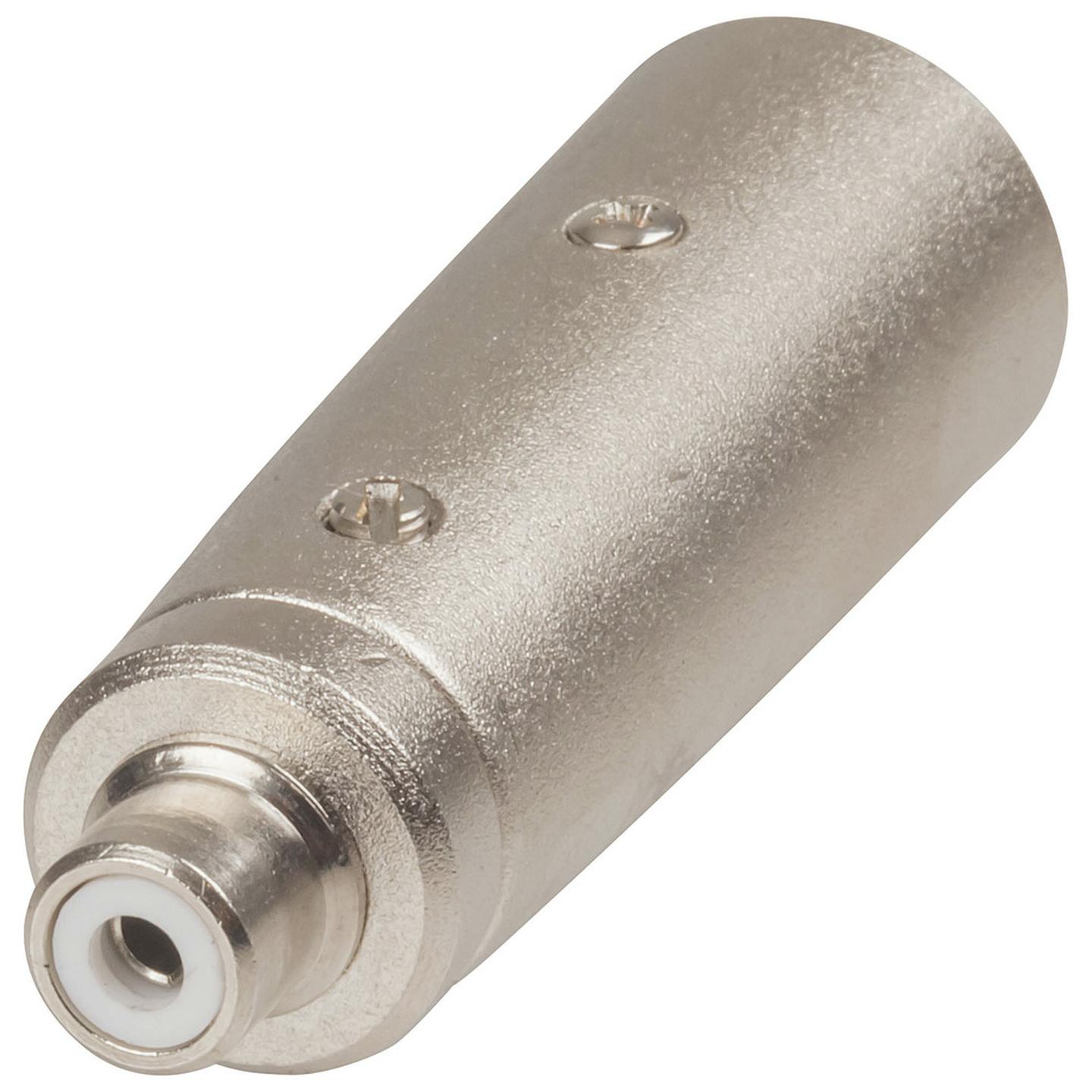 3 Pin XLR Type Plug to RCA Socket Adaptor
