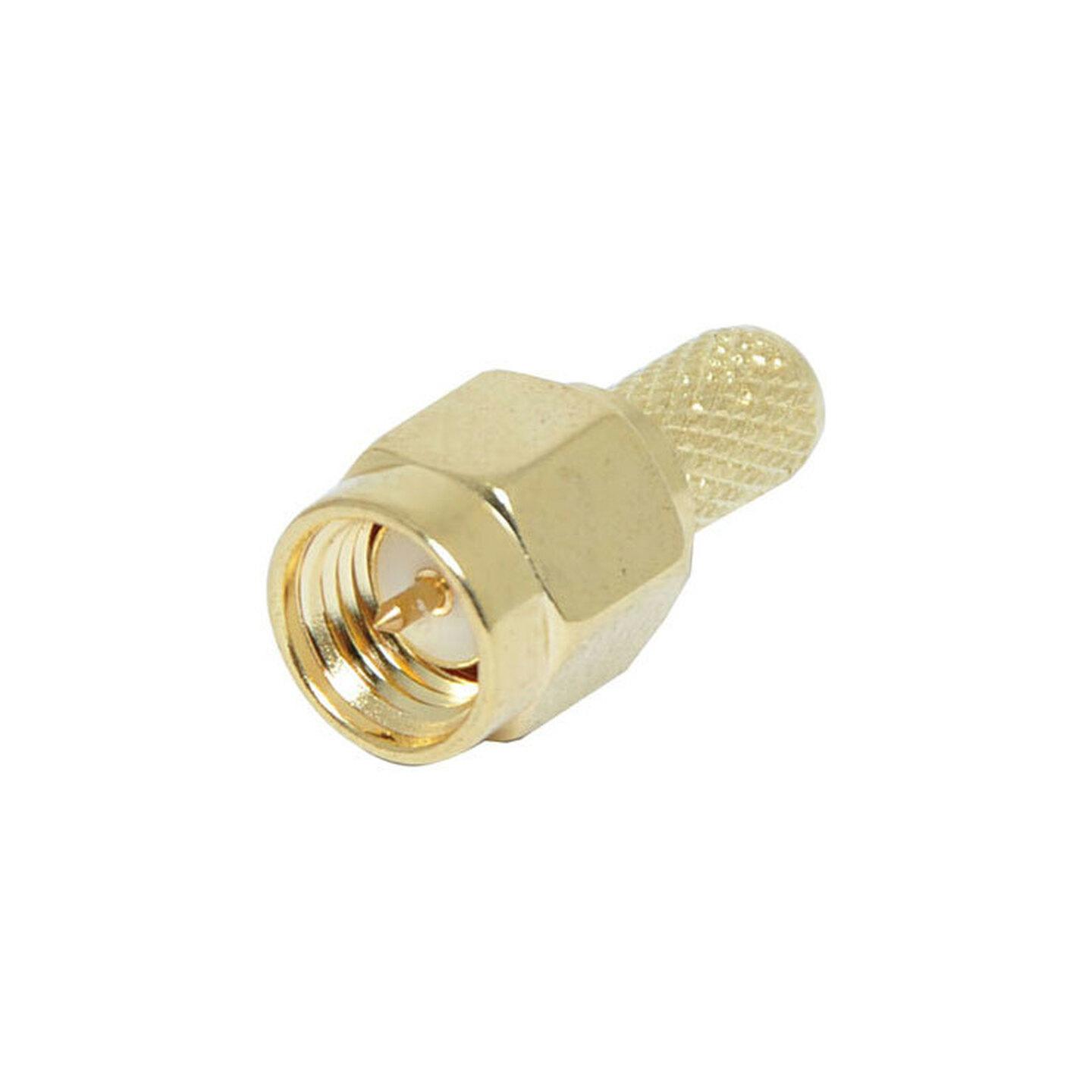 Gold SMA Crimp Plug RG58U