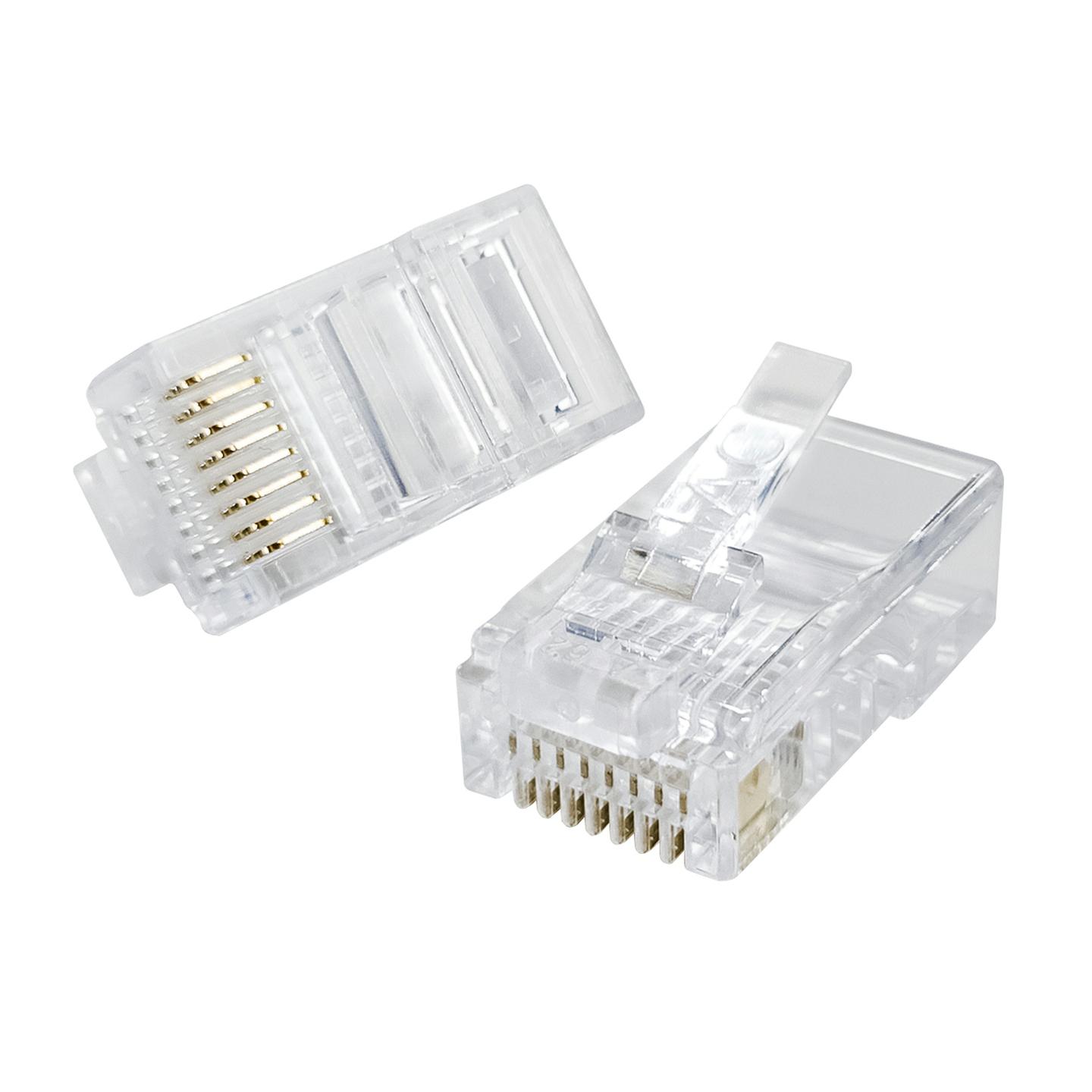 8 Pin US Type Telephone Plugs for Stranded Cable - Pack of 5