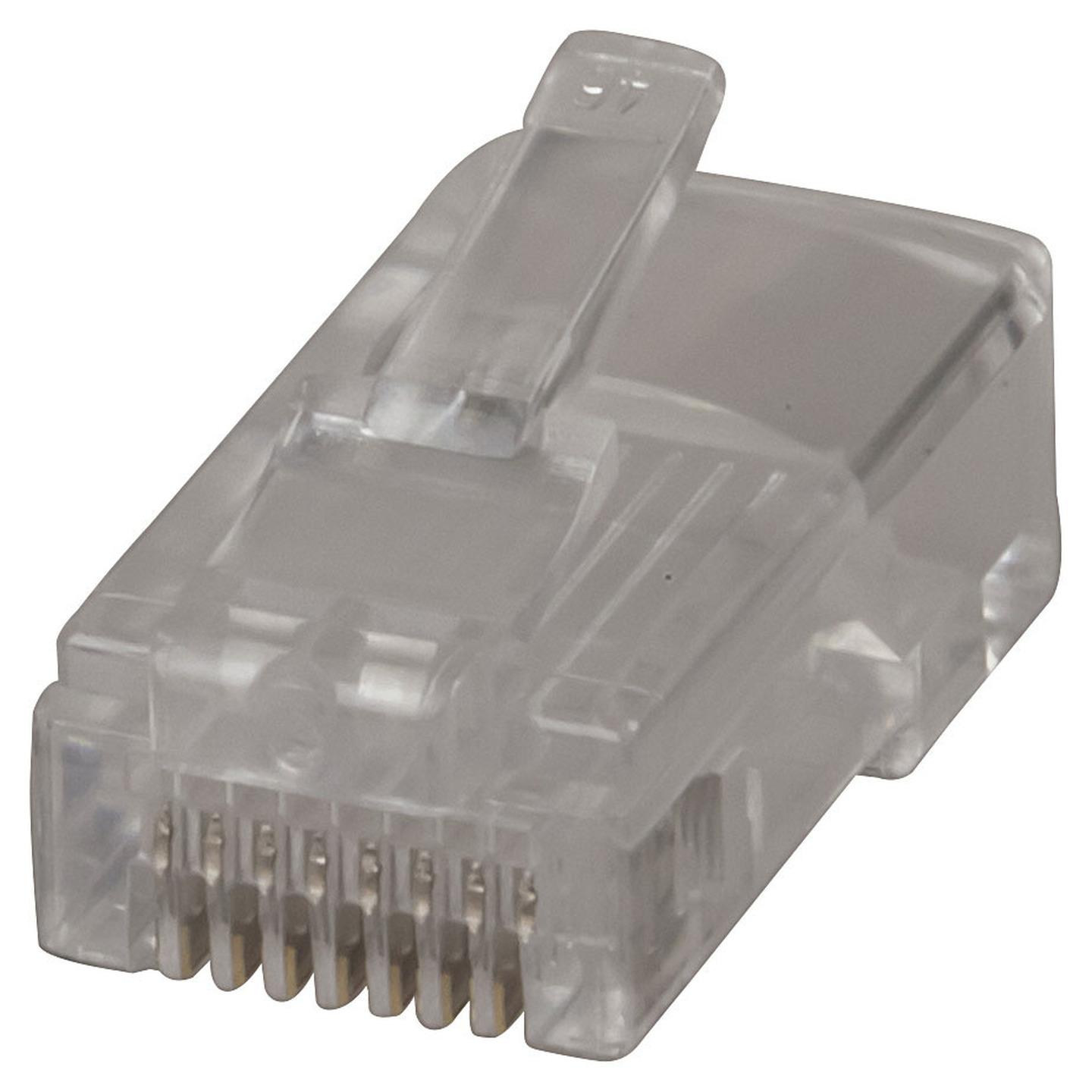 8 Pin US Type Telephone Plug For Solid Core Cable