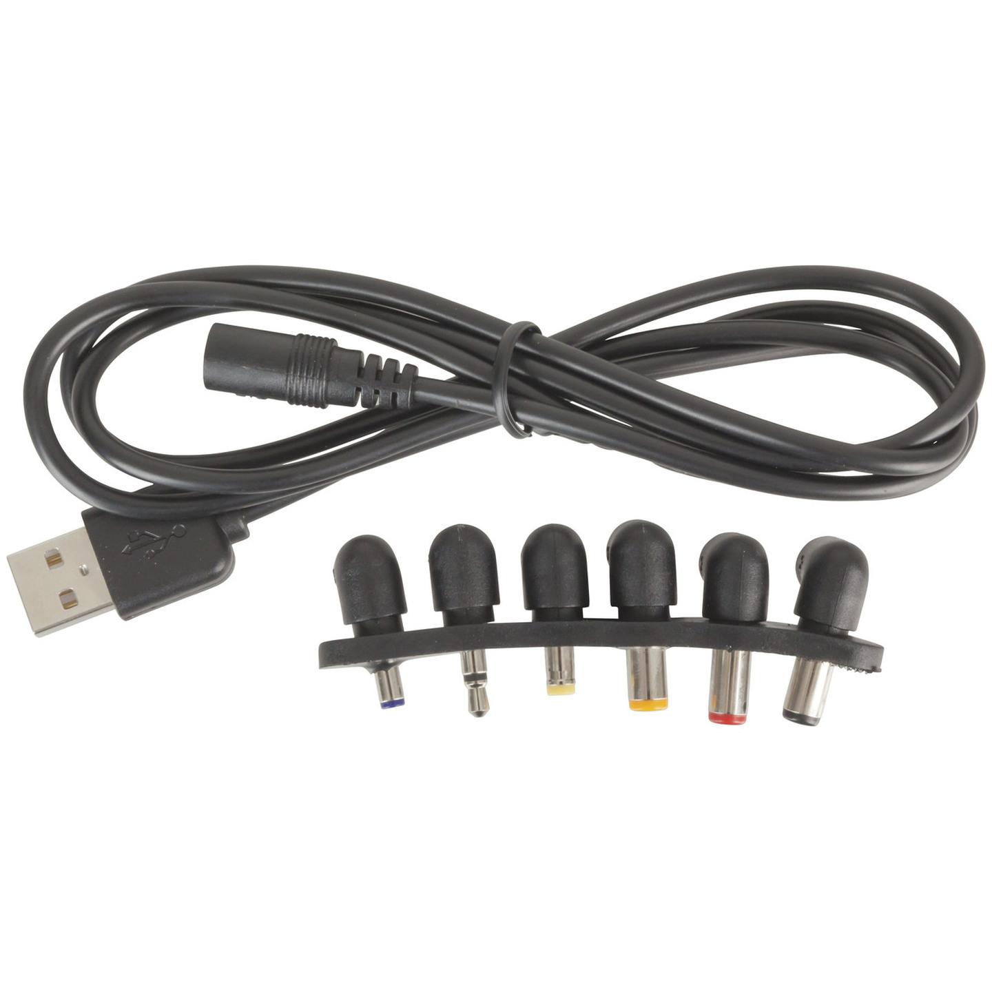 6 Plug DC to USB Cable Kit