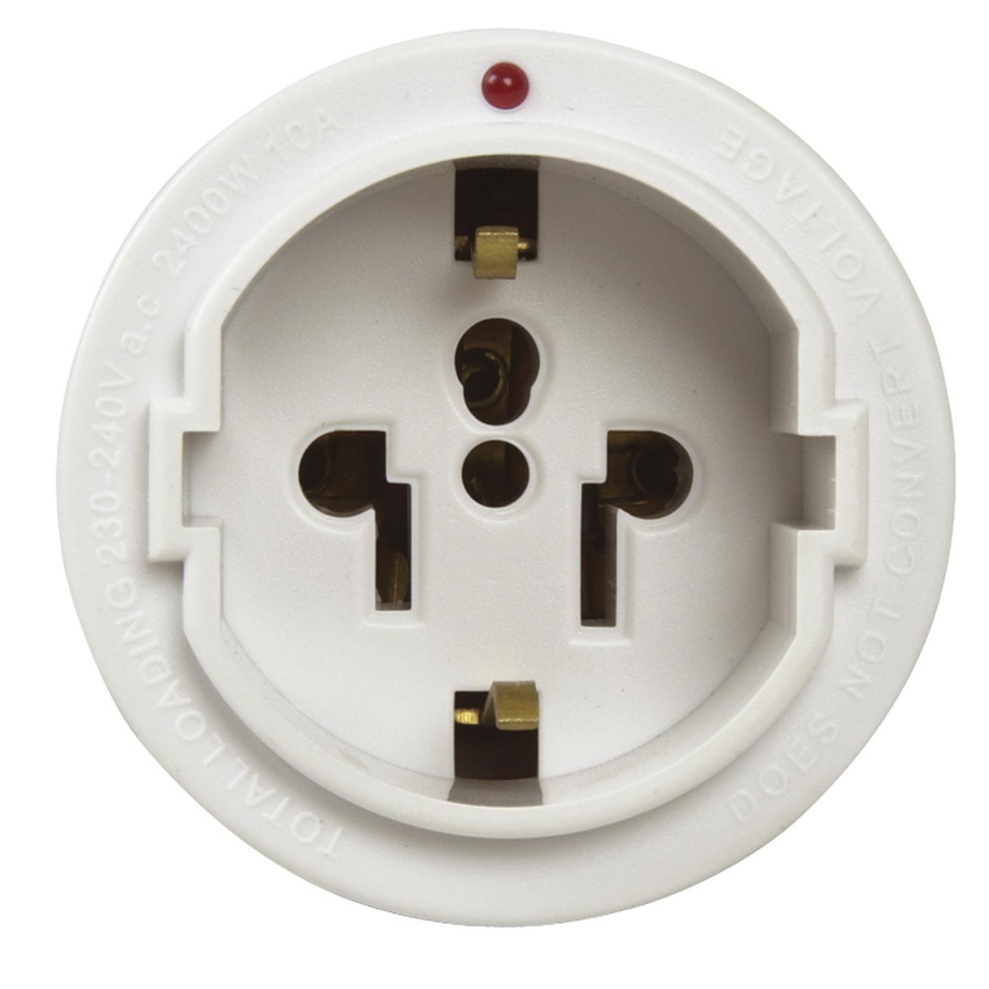 Earthed Adaptor for Australia & NZ with Surge Protection