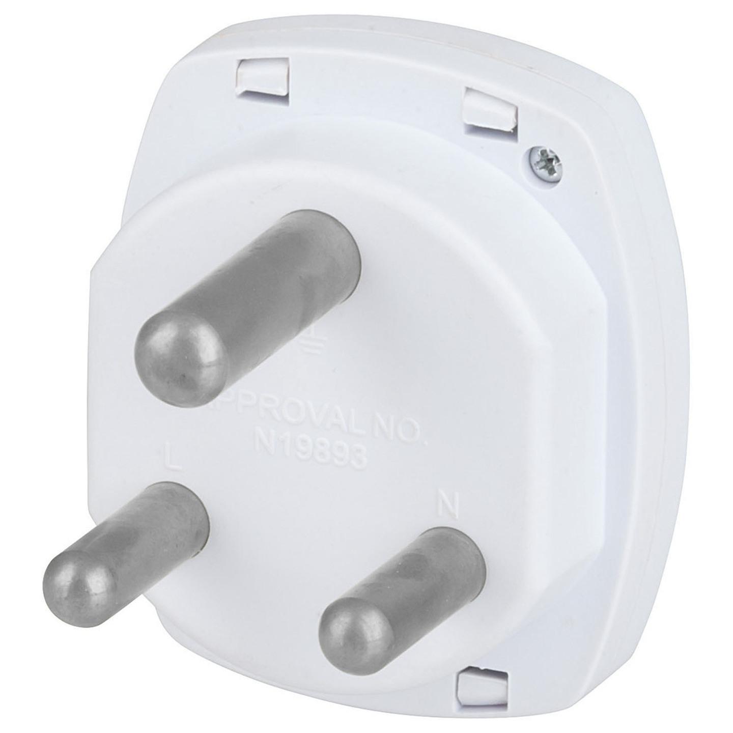 Mains Travel Adaptor for Australia/New Zealand going to South Africa/India
