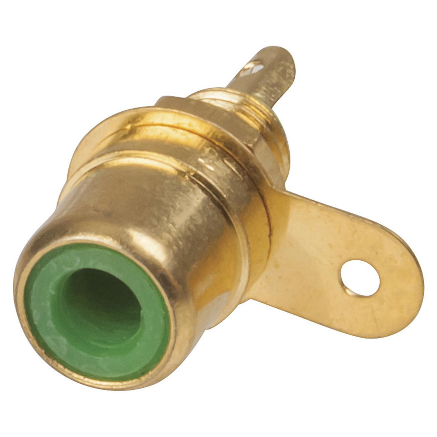 RCA Chassis Socket Green