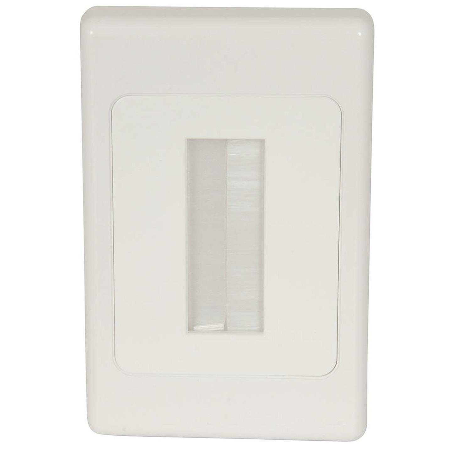 Brush Cable Entry Wall Plate