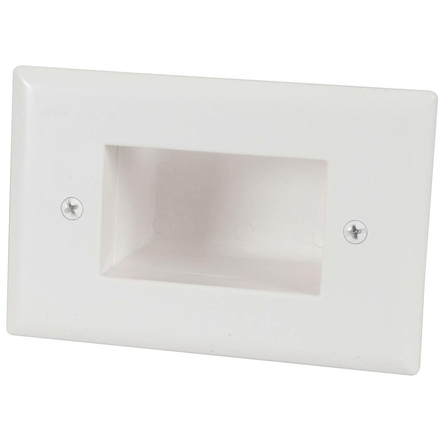 Recessed Cable Entry Wall Plate - Large