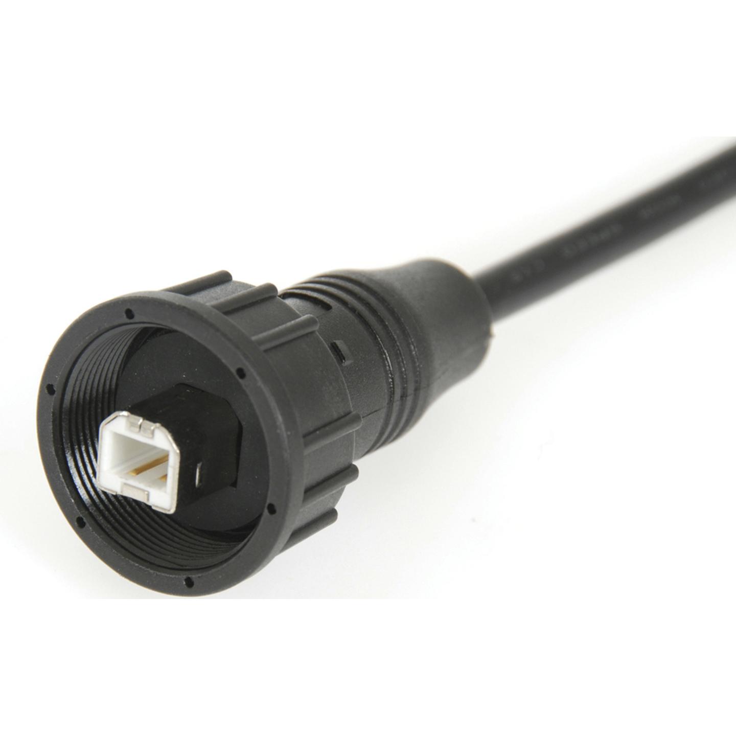 IP67 Rated Type B USB Socket Cable 1m
