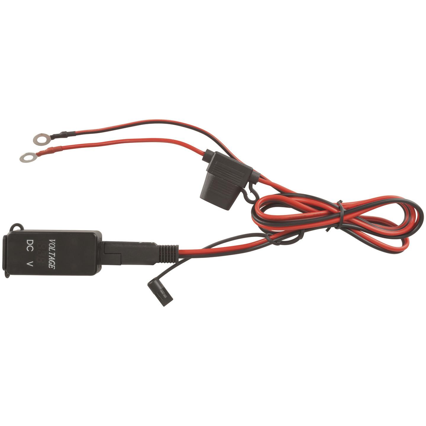 12/24VDC Dual USB Charger with Voltage Display