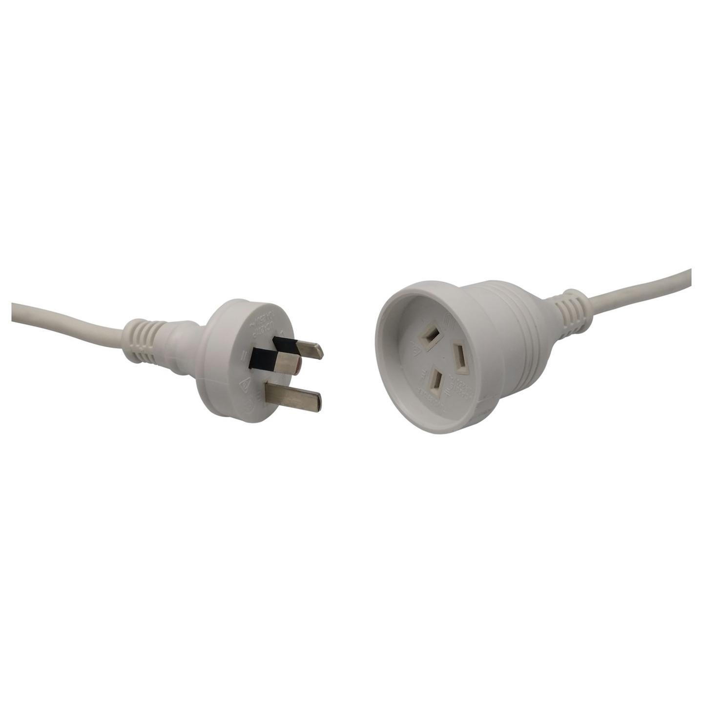 2m White Mains Extension Cable
