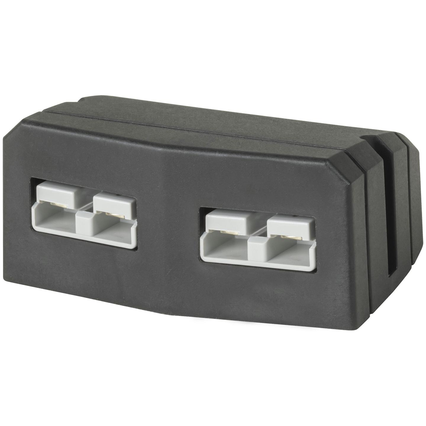 Surface Mount Bracket with Twin Battery Connector 50A Connectors