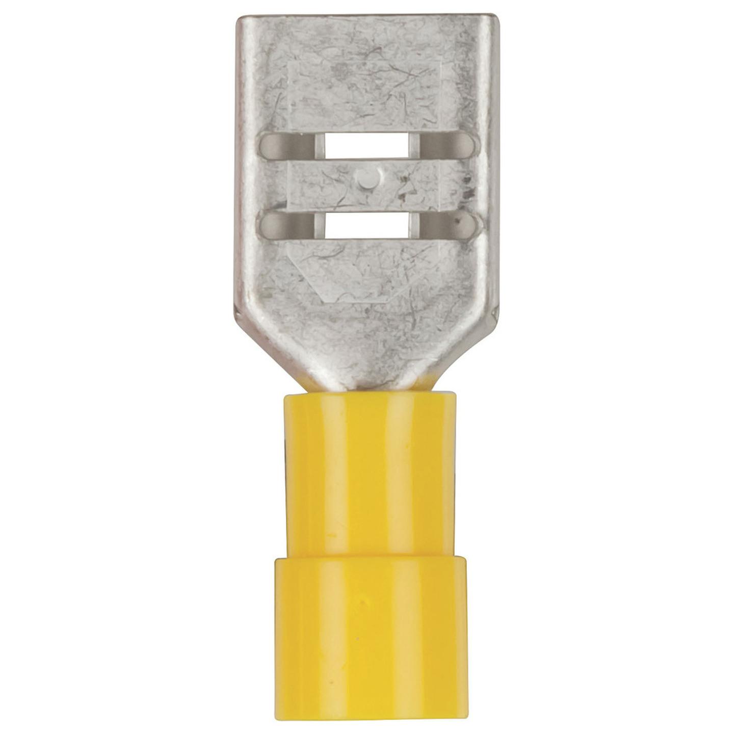 9.5mm Female Spade - Yellow - Pack of 4