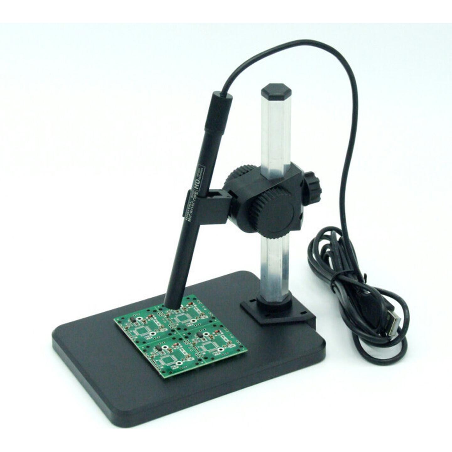 3MP USB Portable Digital Microscope with 600X Zoom and LED Endoscope and Tri-Pod Stand