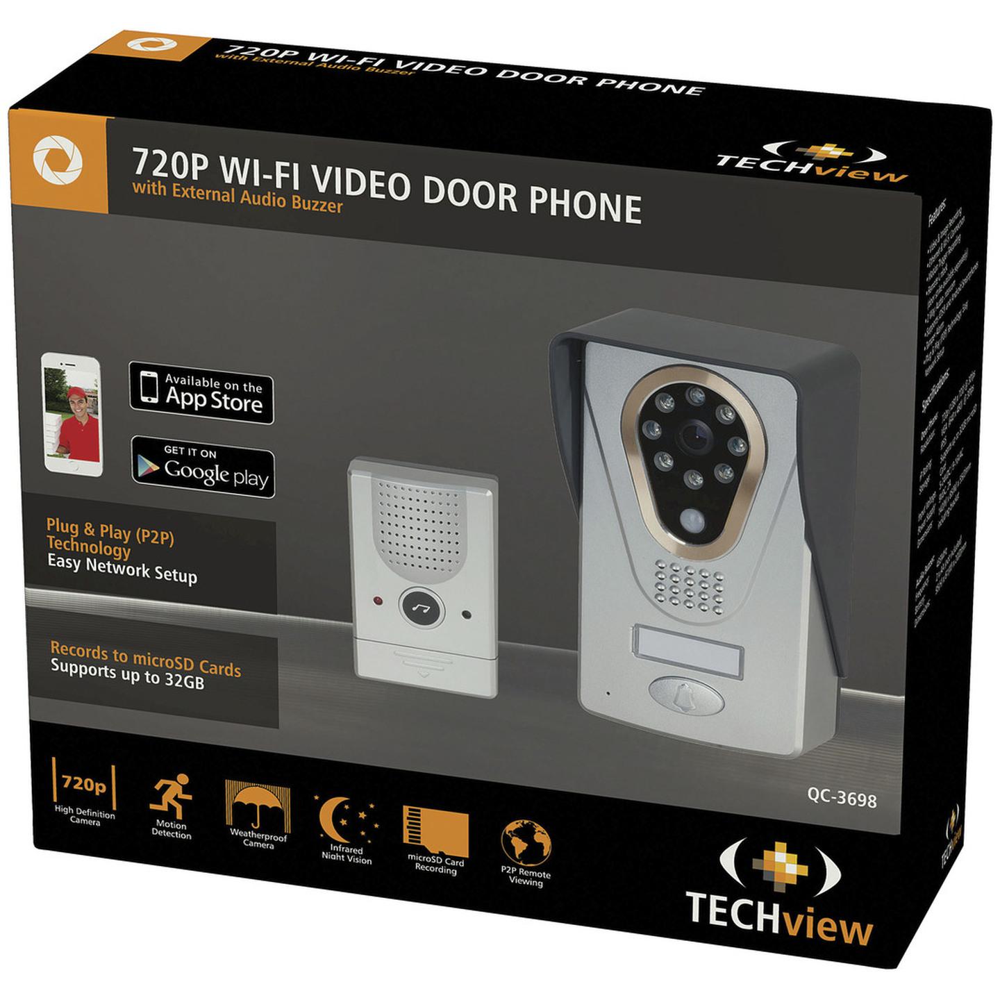 720p Wi-Fi Video Doorphone with Smartphone App