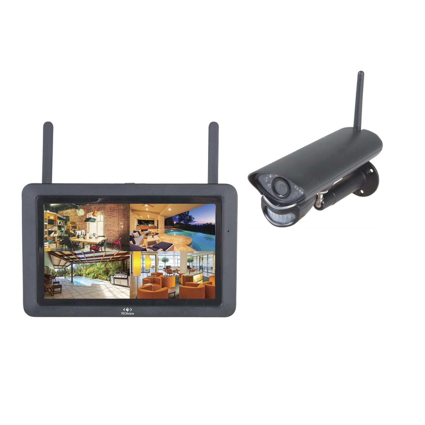 2.4GHz Wireless 720p Surveillance Kit with 7 LCD & 720p Wireless Camera