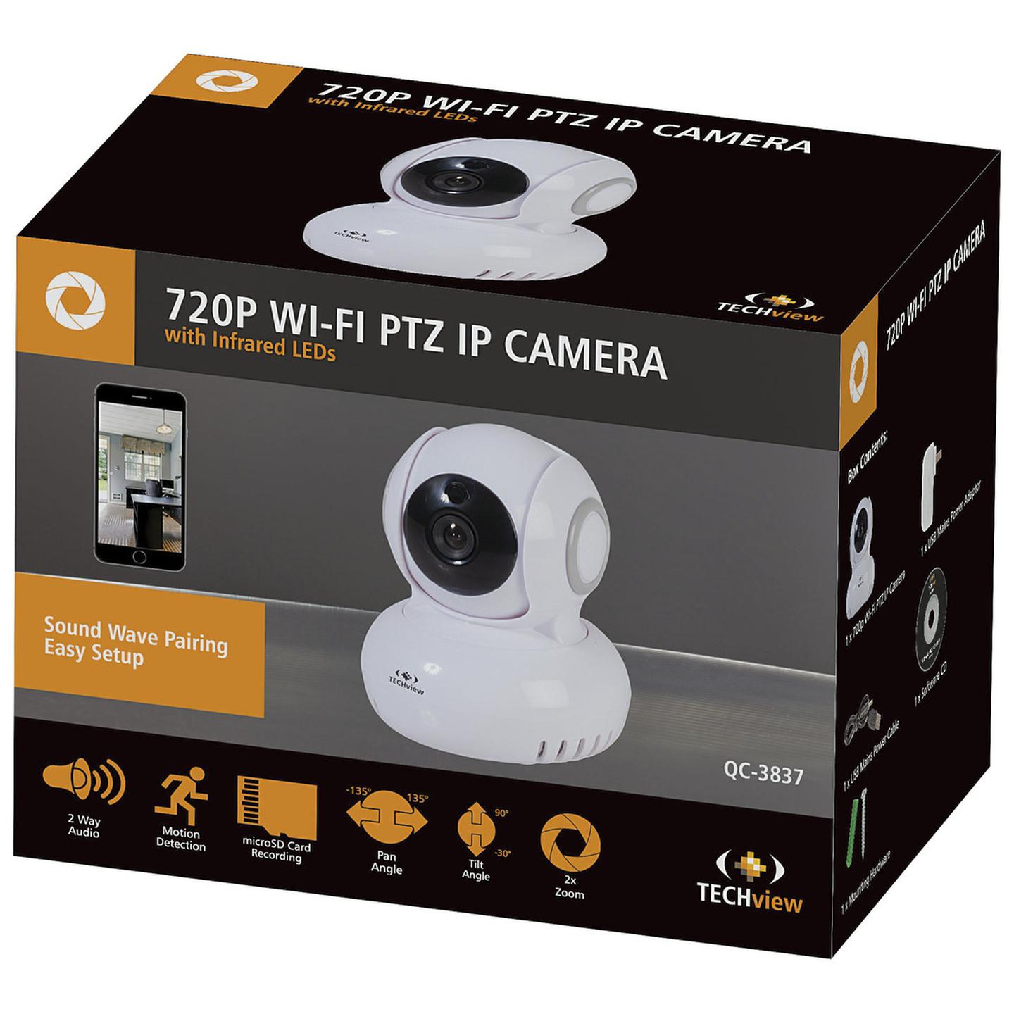 720p Pan/Tilt/Zoom Wi-Fi IP Camera