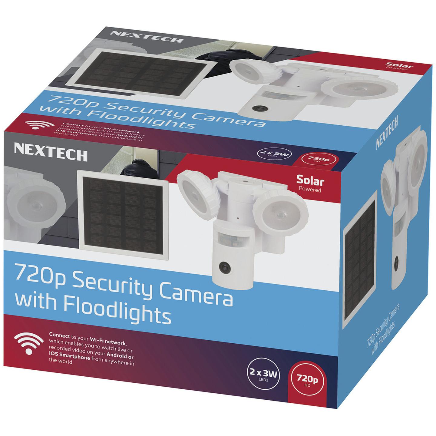 720p Motion Wi-Fi Camera with Round Flood Lights