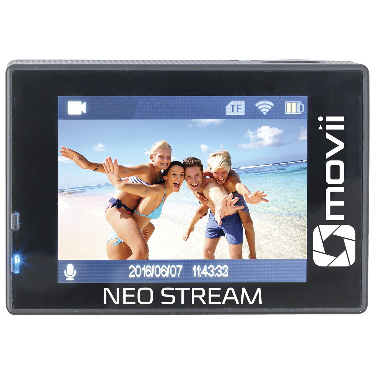 Movii Neostream 1080p Wi-Fi Action Camera with LCD