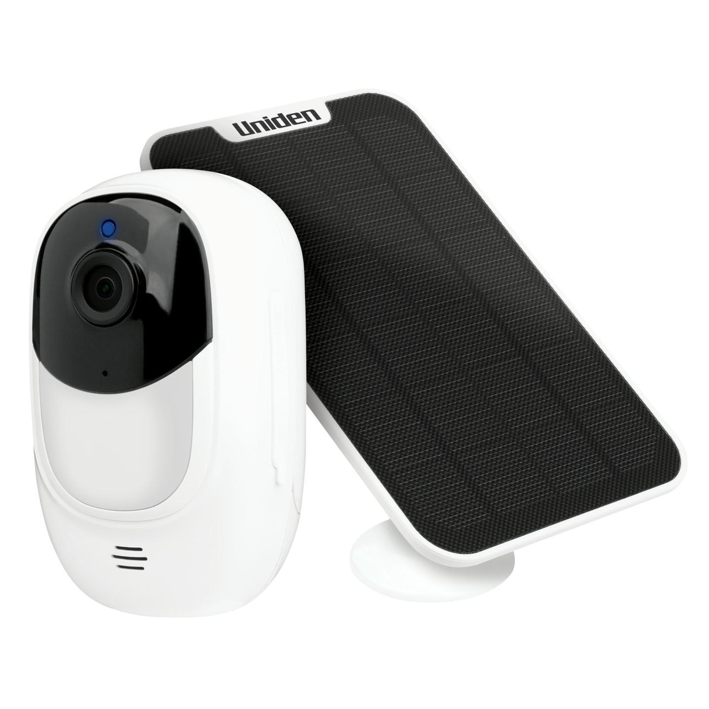 Uniden Battery Powered App Cam Solo and Solar Panel Kit 