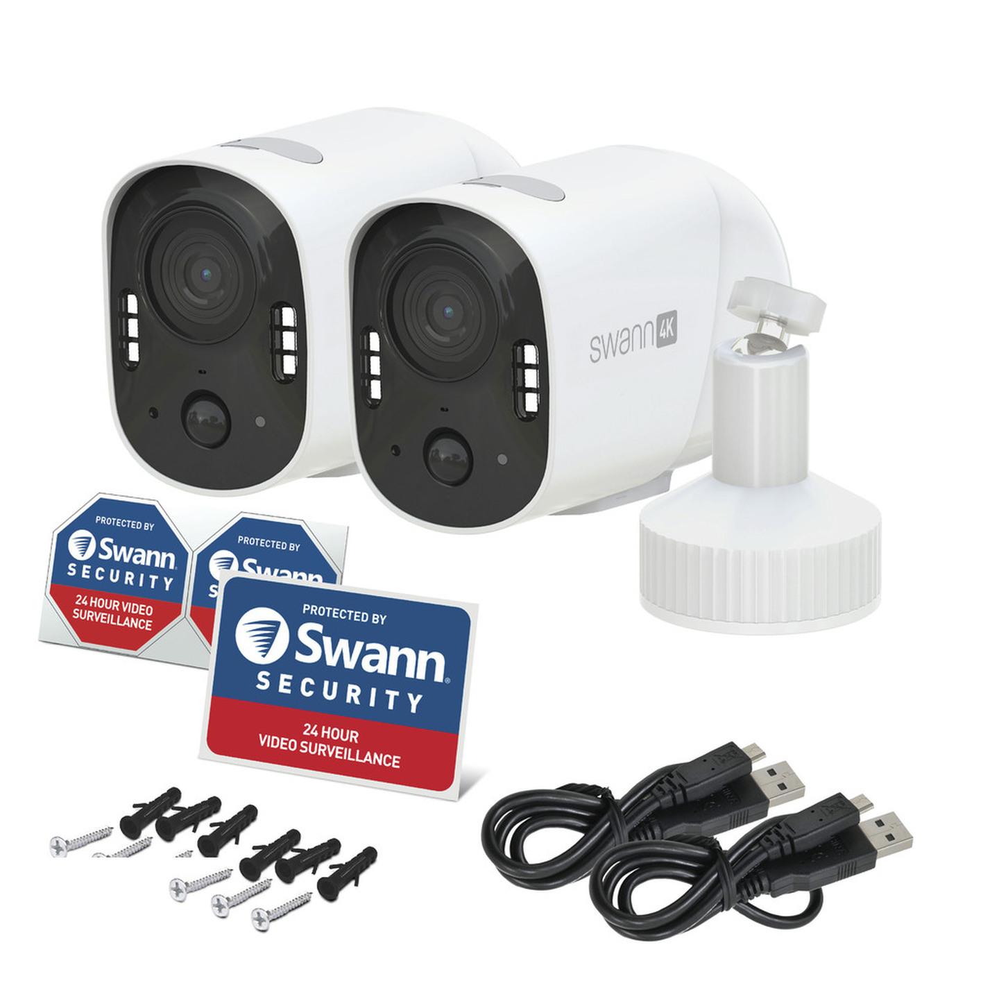 Swann 4K Battery Powered Xtreem Wi-Fi Camera 2Pk