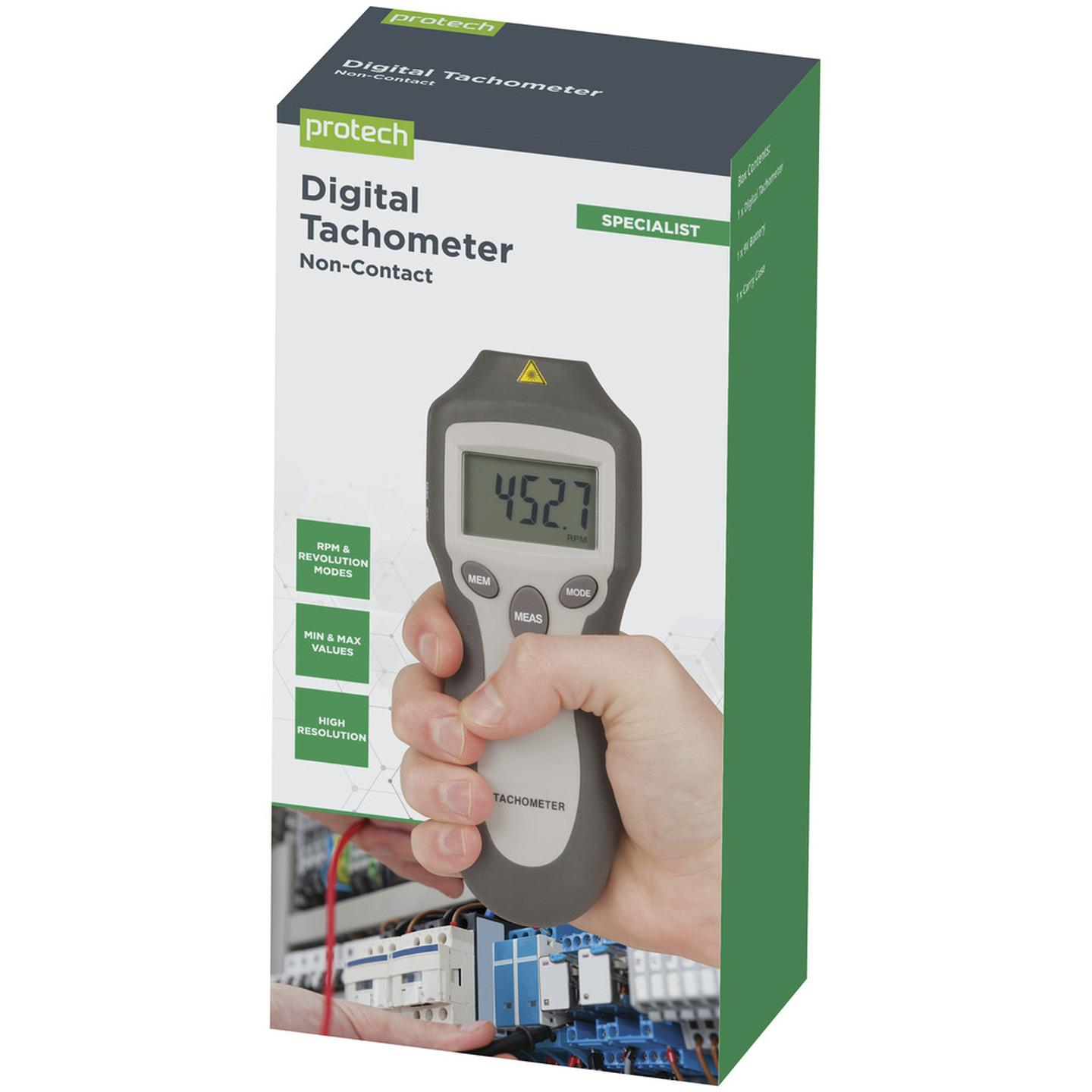 Digital Tachometer with Memory includes Min-Max